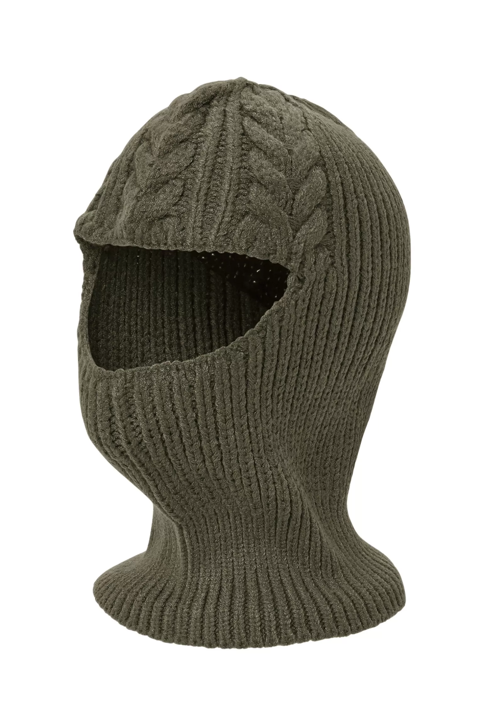 Donna Bomboogie Balaclava Misto Lana Fantasia Treccia E Coste