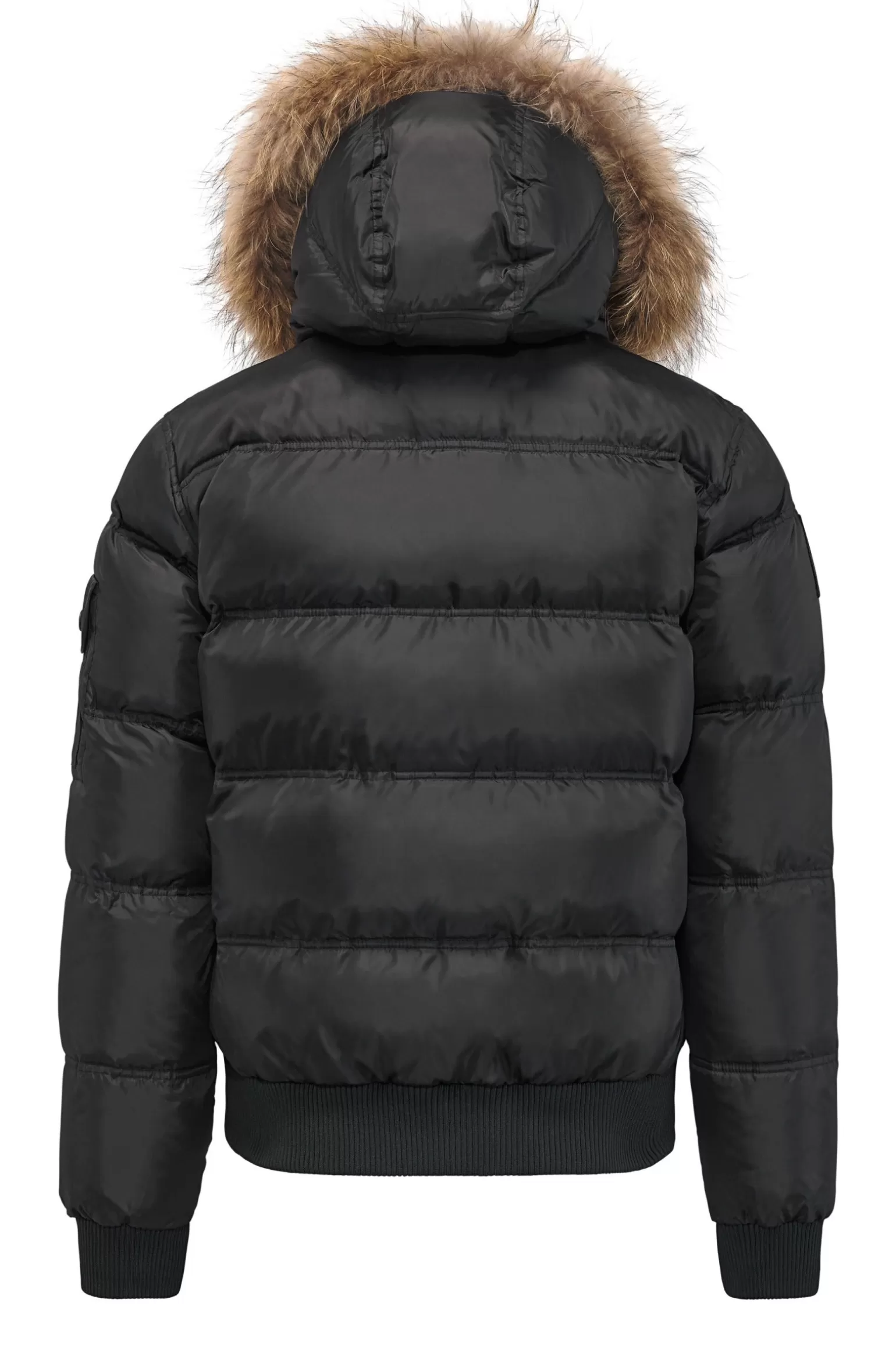 Uomo Bomboogie Bomber Imbottito In Piuma Con Bordo In Pelliccia Folta