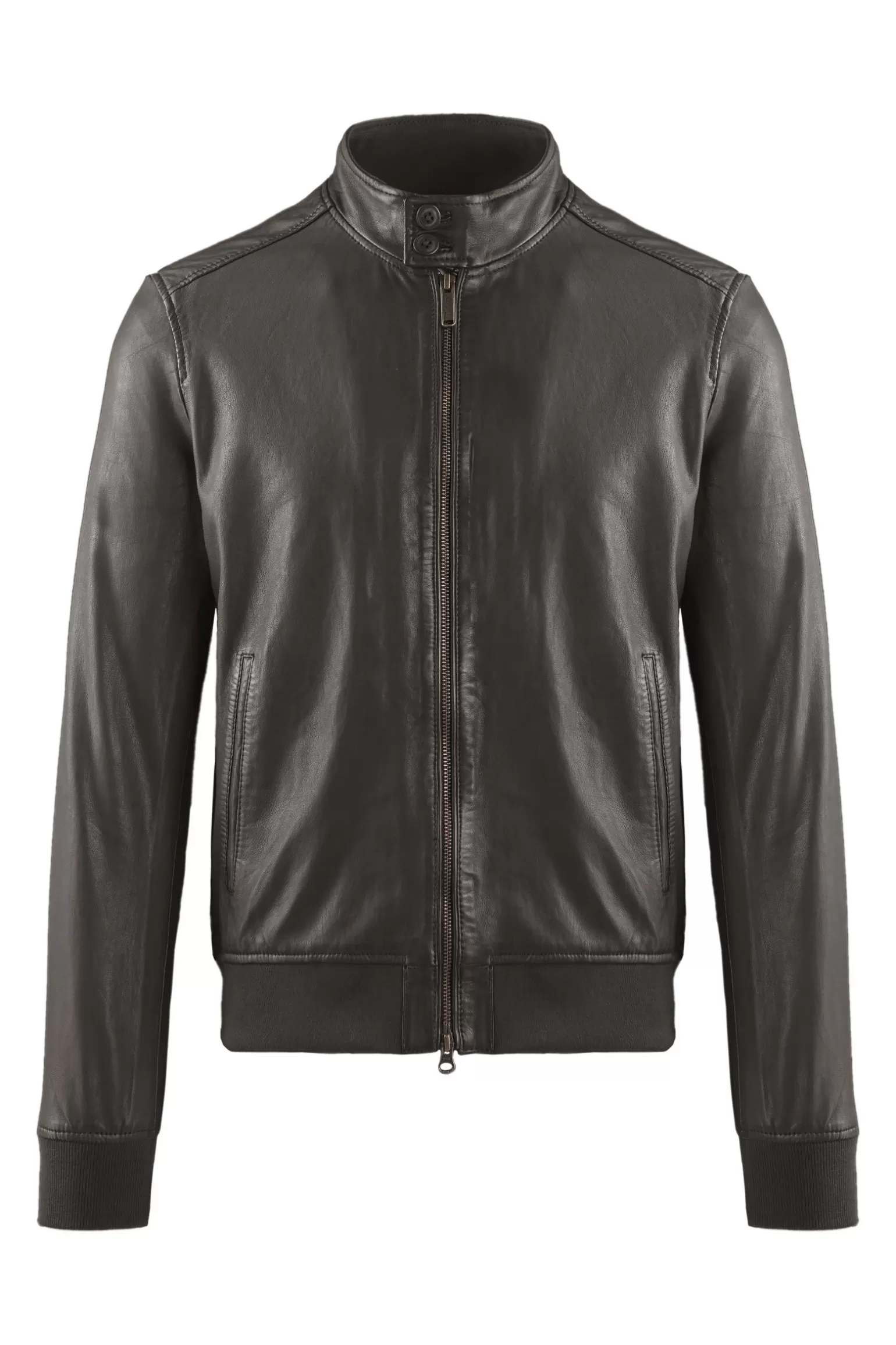 Uomo Bomboogie Bomber In Pelle Friz