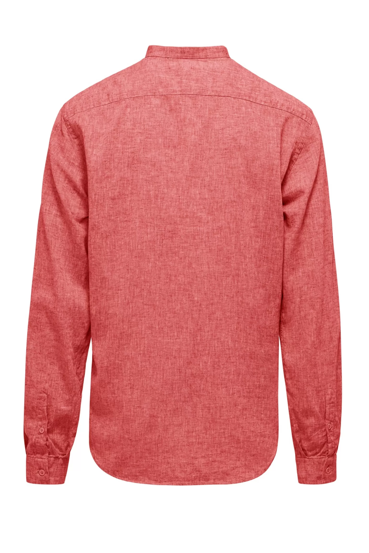 Uomo Bomboogie Camicia In Lino/Cotone Con Collo Alla Coreana