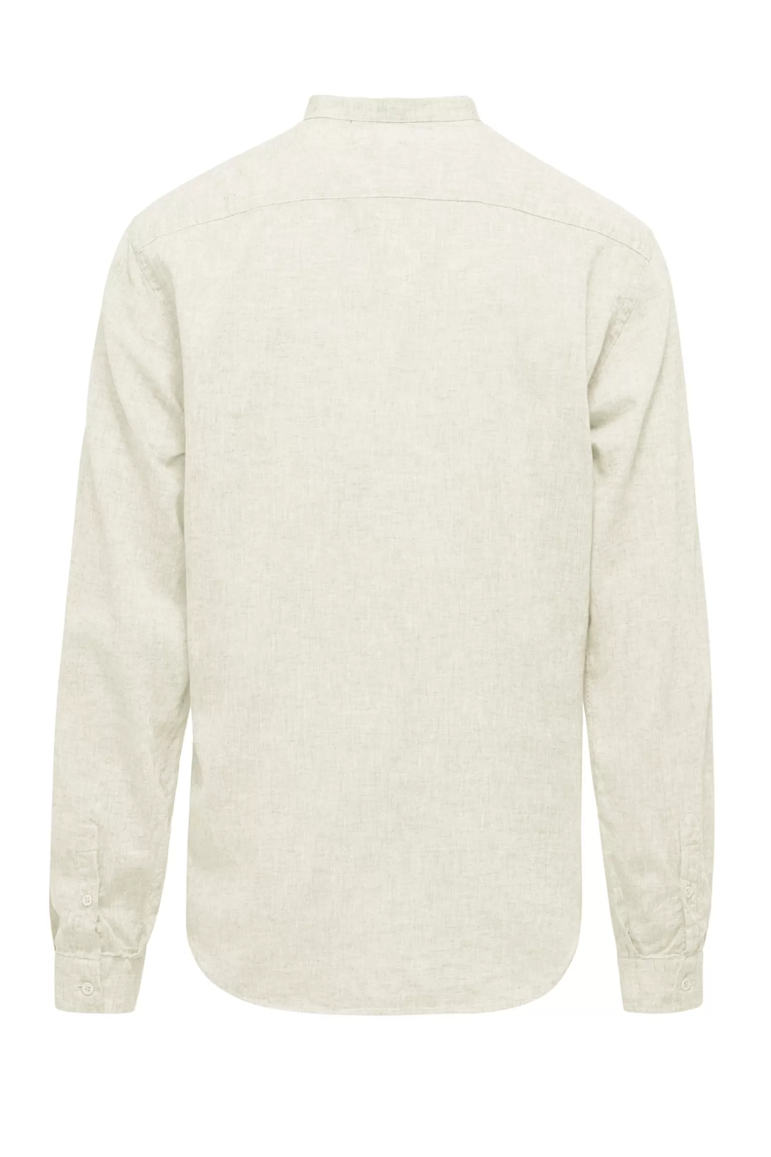 Uomo Bomboogie Camicia In Lino/Cotone Con Collo Alla Coreana