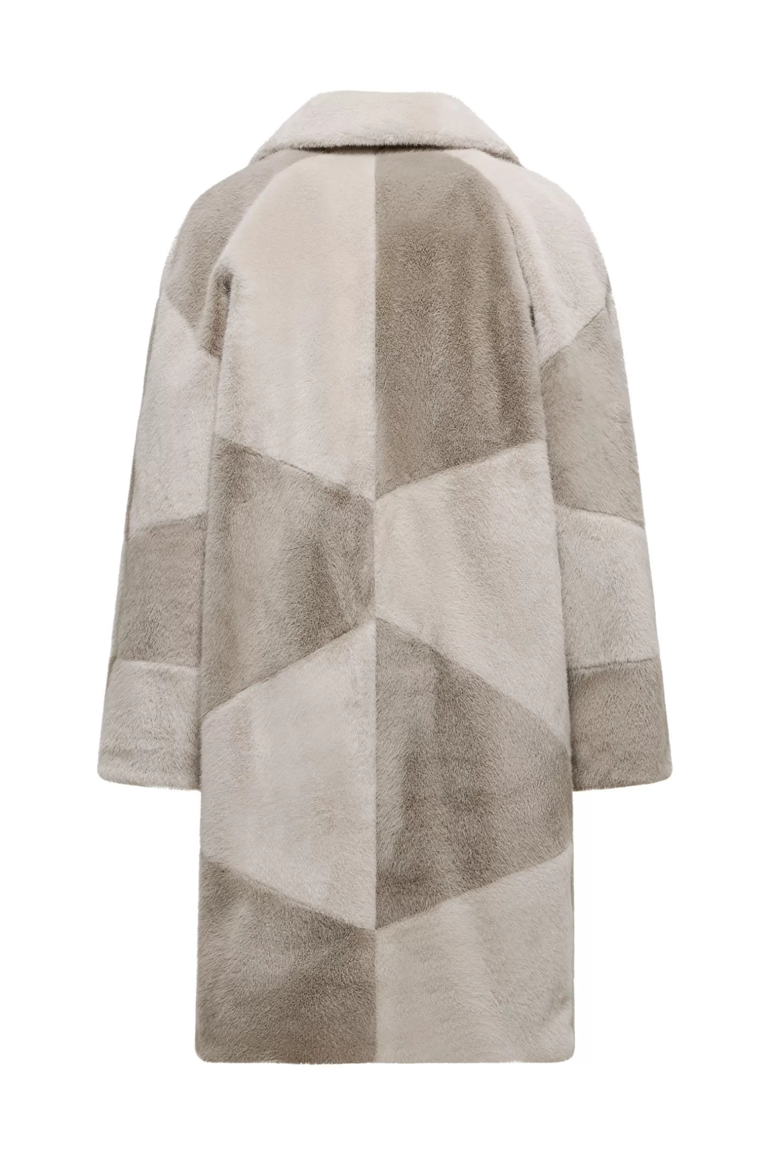 Donna Bomboogie Cappotto Bicolore Monopetto Con Revers