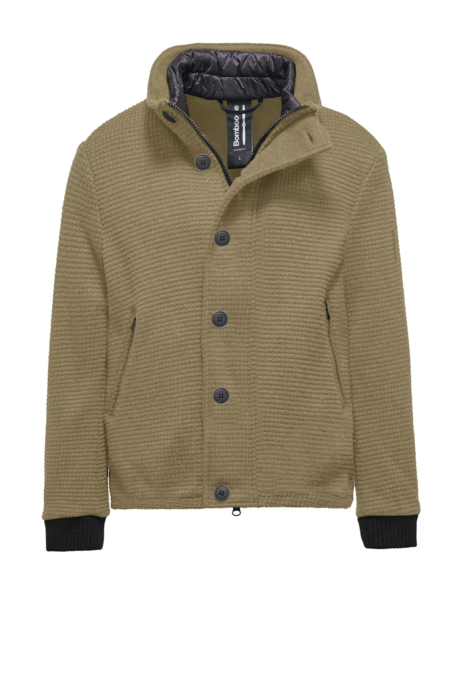 Uomo Bomboogie Cappotto Corto In Lana Cotta Con Bottoni