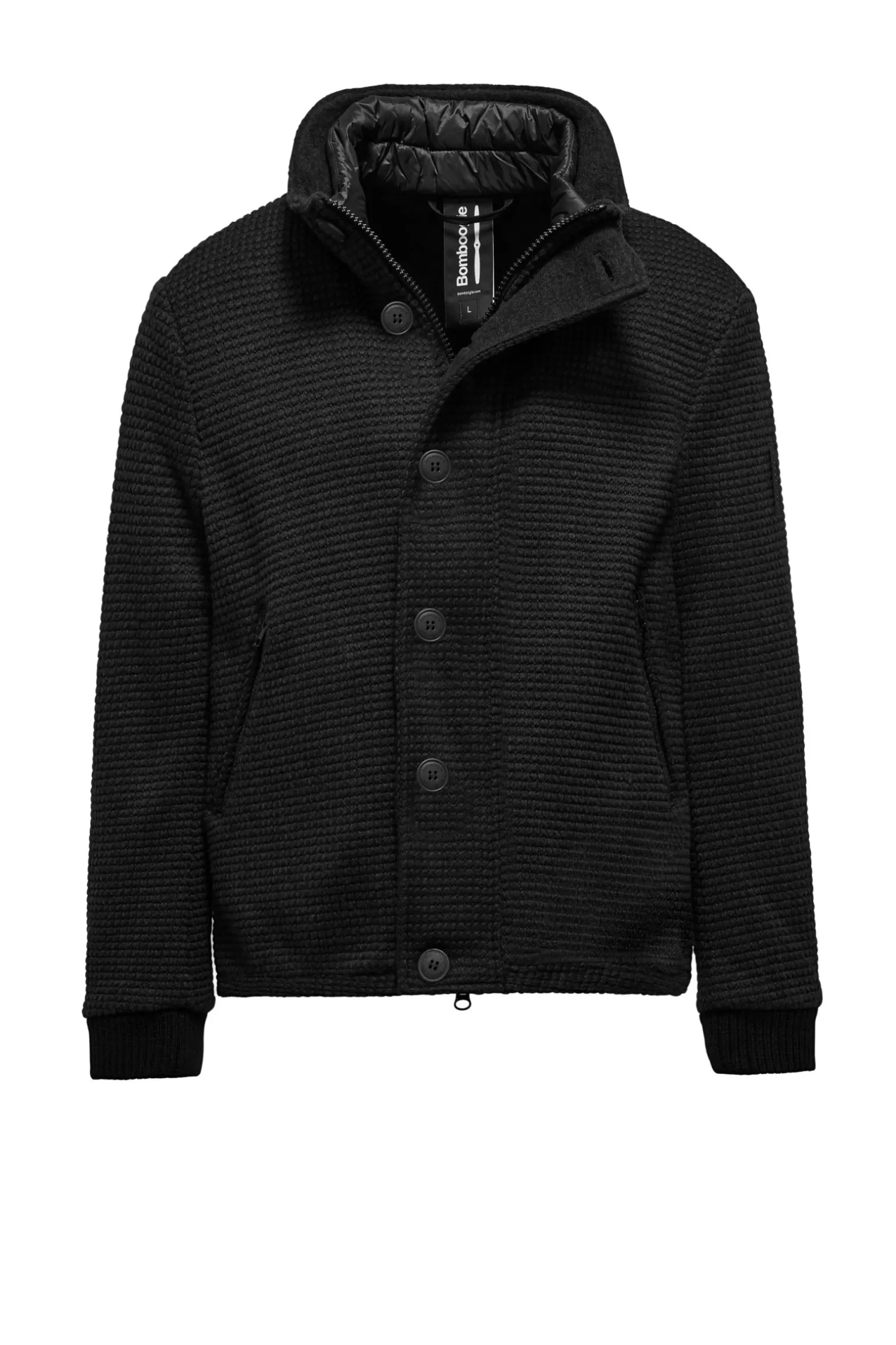 Uomo Bomboogie Cappotto Corto In Lana Cotta Con Bottoni