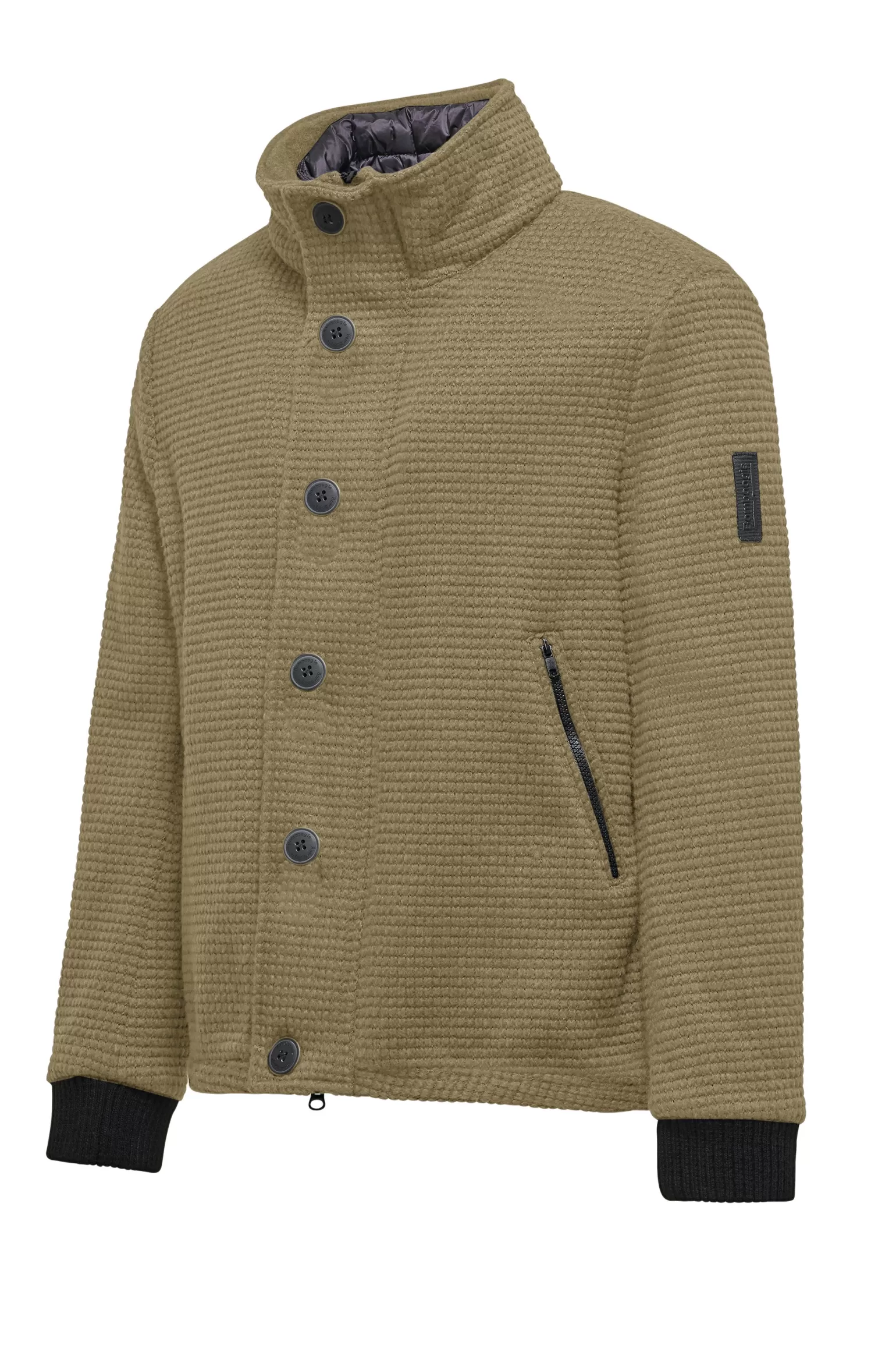 Uomo Bomboogie Cappotto Corto In Lana Cotta Con Bottoni