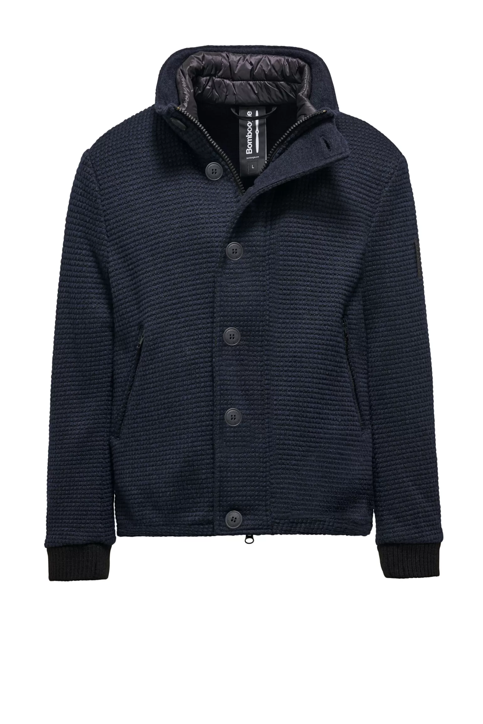 Uomo Bomboogie Cappotto Corto In Lana Cotta Con Bottoni