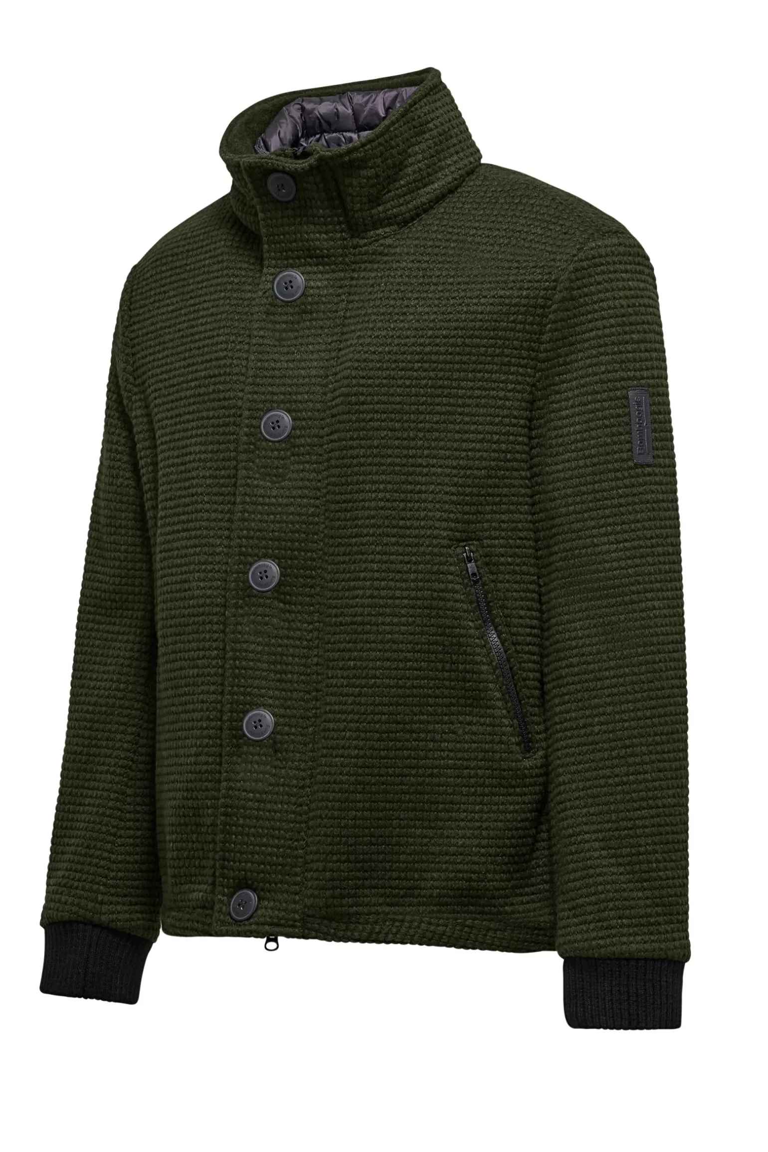 Uomo Bomboogie Cappotto Corto In Lana Cotta Con Bottoni