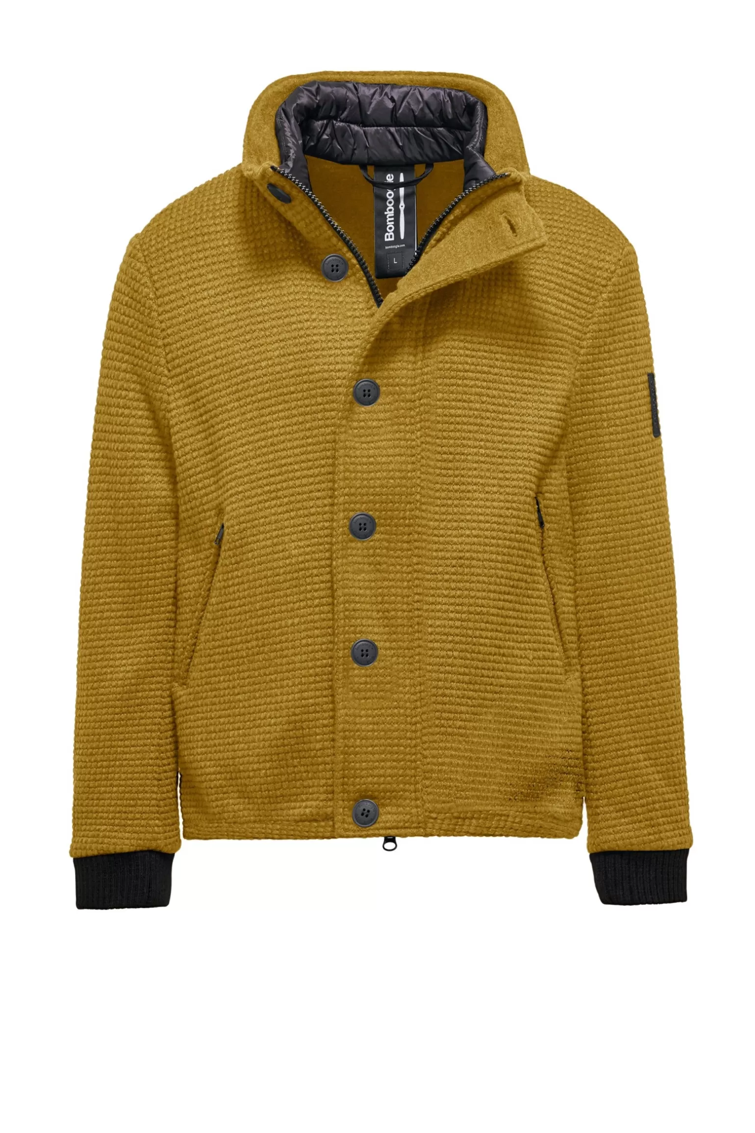 Uomo Bomboogie Cappotto Corto In Lana Cotta Con Bottoni