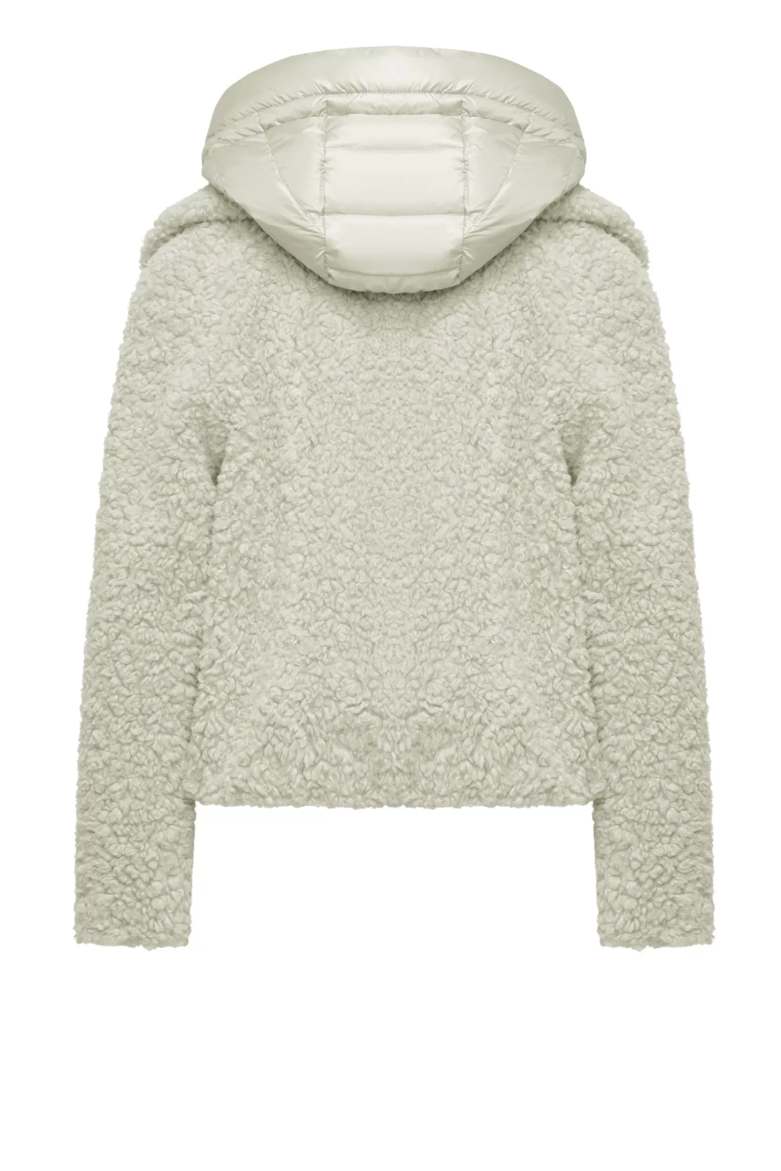 Donna Bomboogie Cappotto Corto In Sherpa Fleece Con Cappuccio