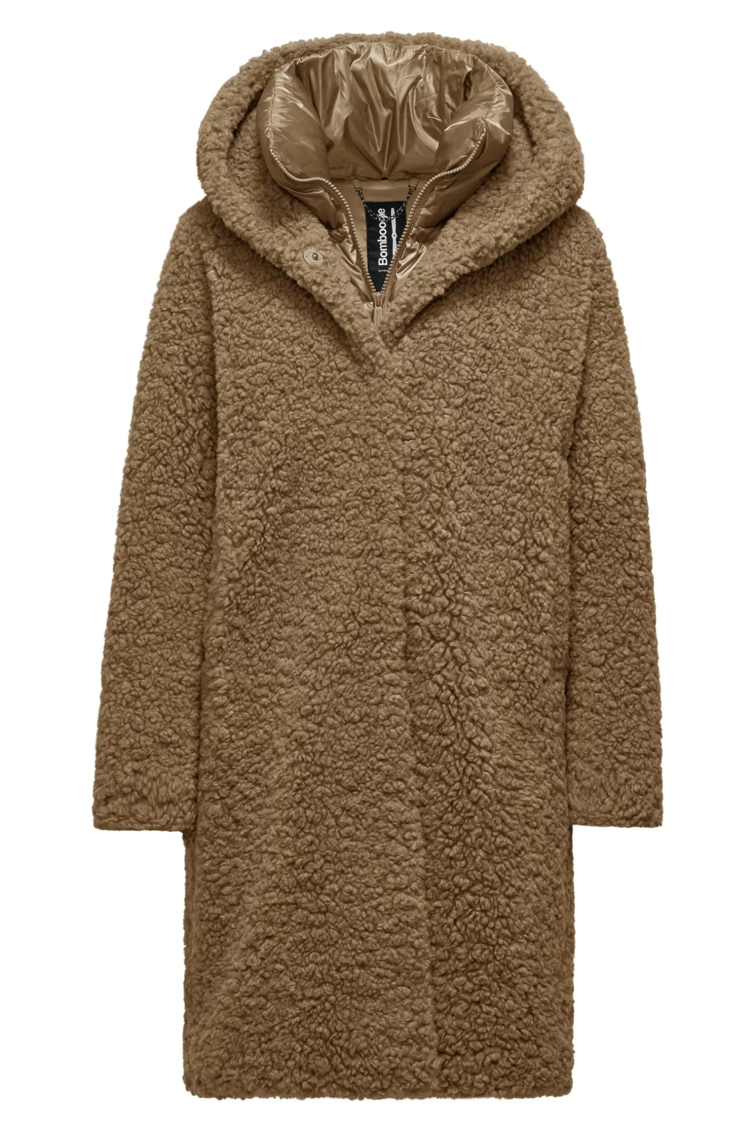 Donna Bomboogie Cappotto Lungo In Sherpa Fleece