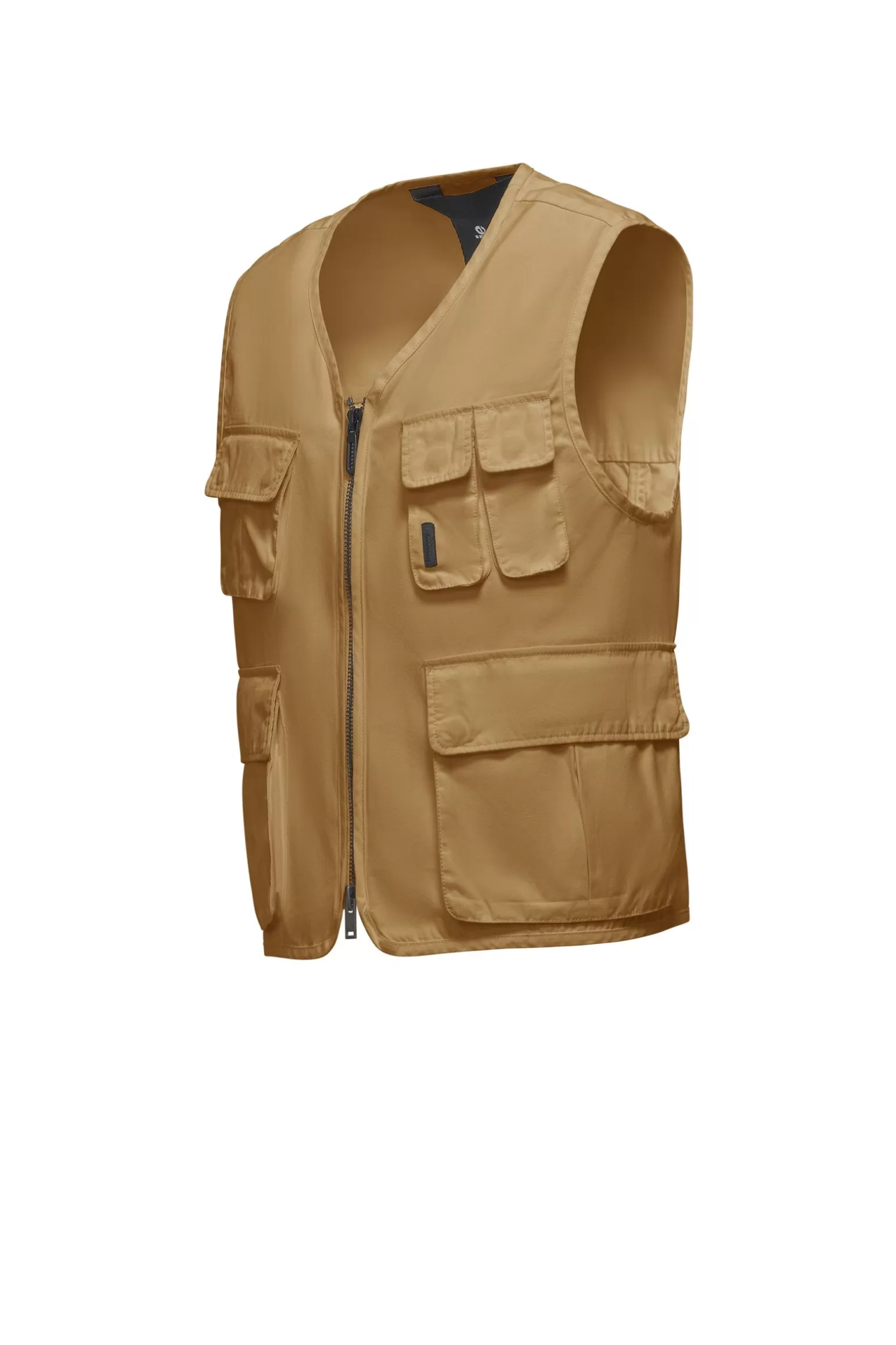 Uomo Bomboogie Gilet Multitasche In Popeline Di Cotone