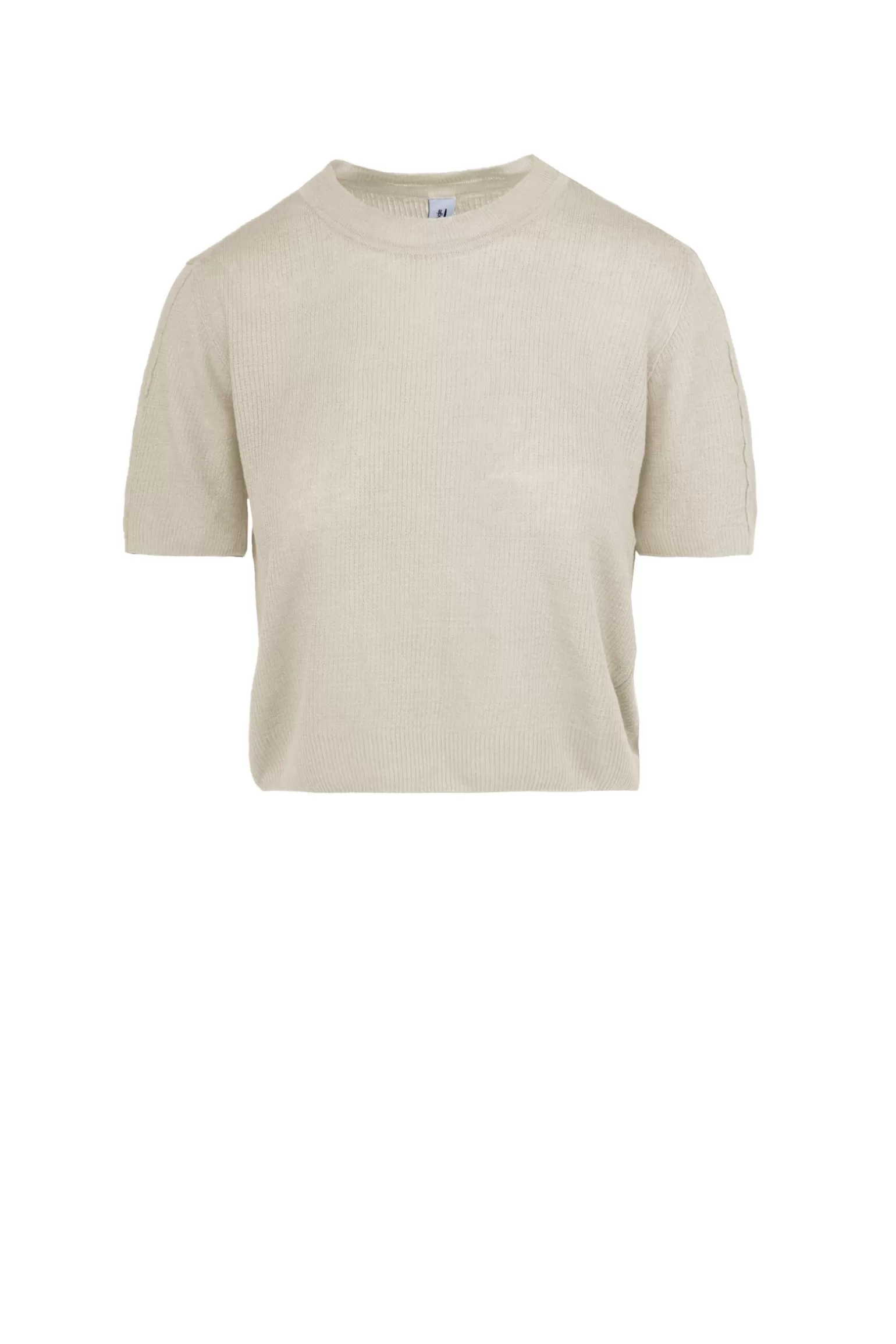Donna Bomboogie Maglia A Manica Corta Di Lino Cotone