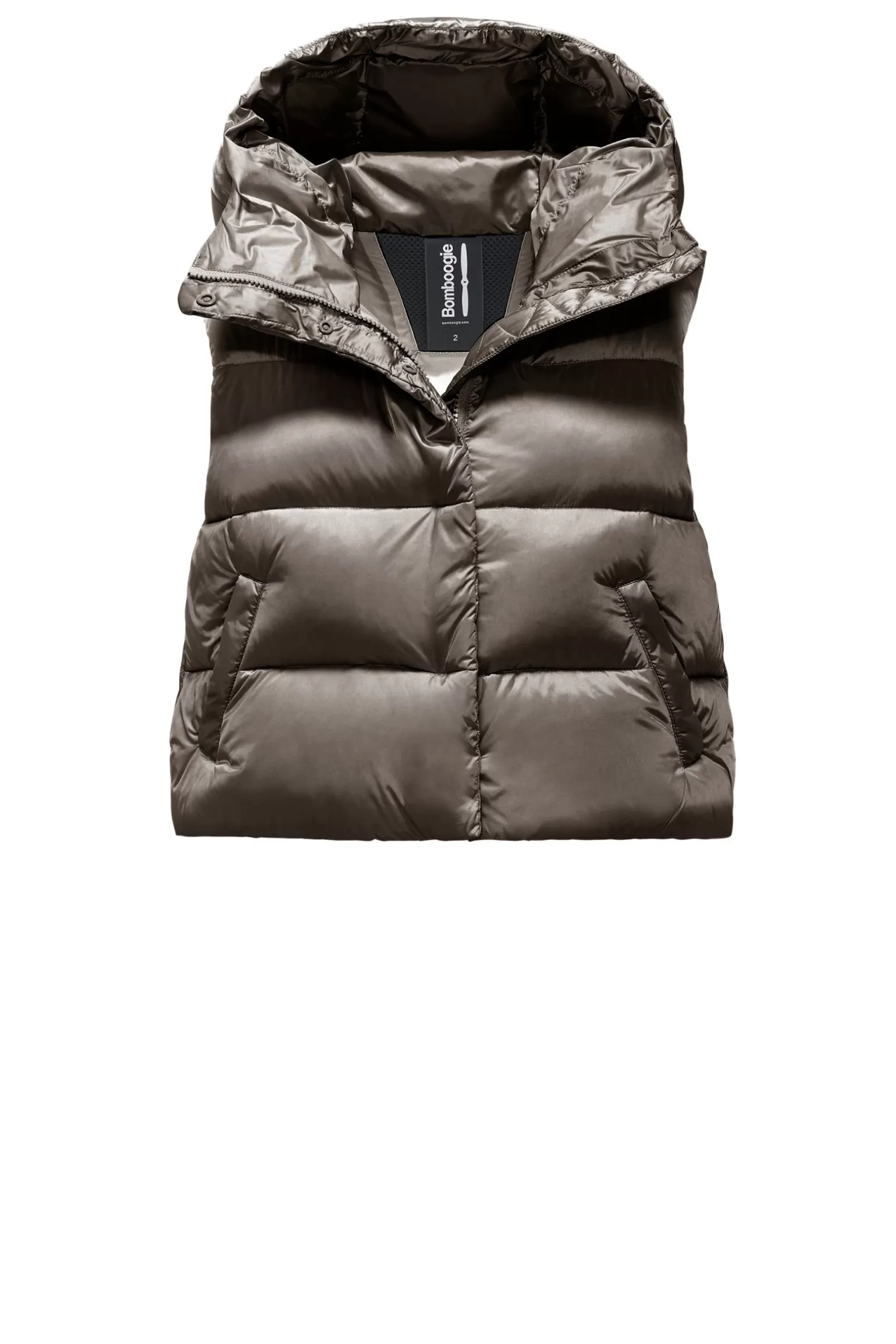 Donna Bomboogie Ottawa Vest - Piumino Corto Smanicato In Nylon Bright
