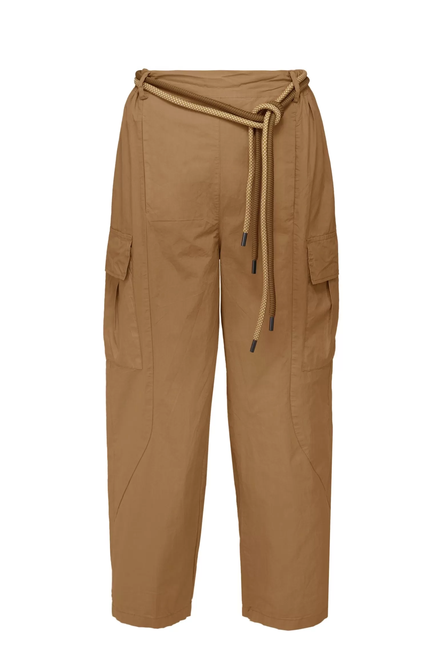 Donna Bomboogie Pantaloni Cargo Balloon Fit Con Cintura In Corda Bicolore