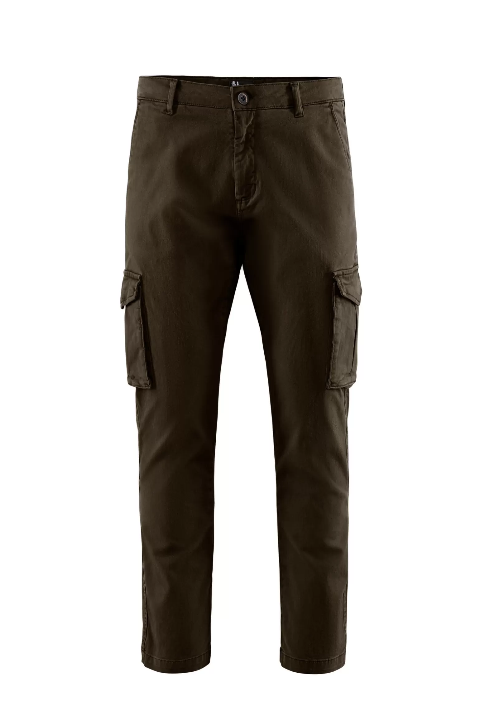 Uomo Bomboogie Pantaloni Cargo In Gabardina Di Cotone Stretch