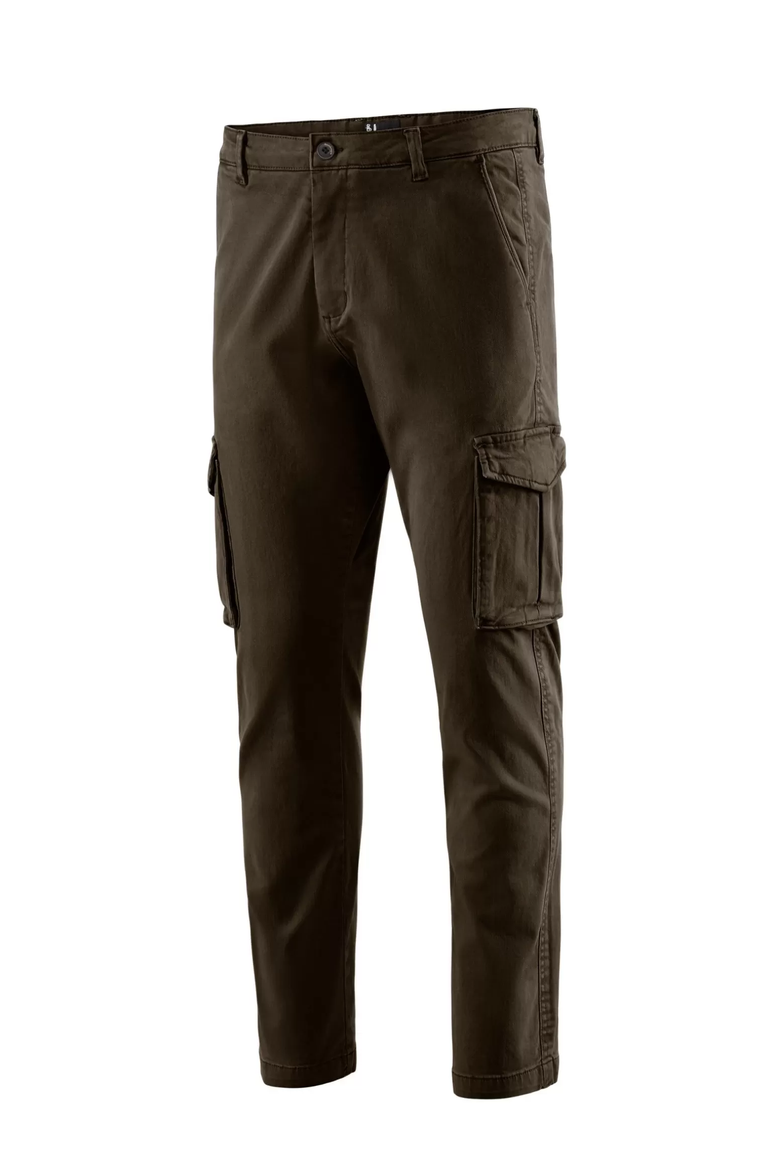 Uomo Bomboogie Pantaloni Cargo In Gabardina Di Cotone Stretch