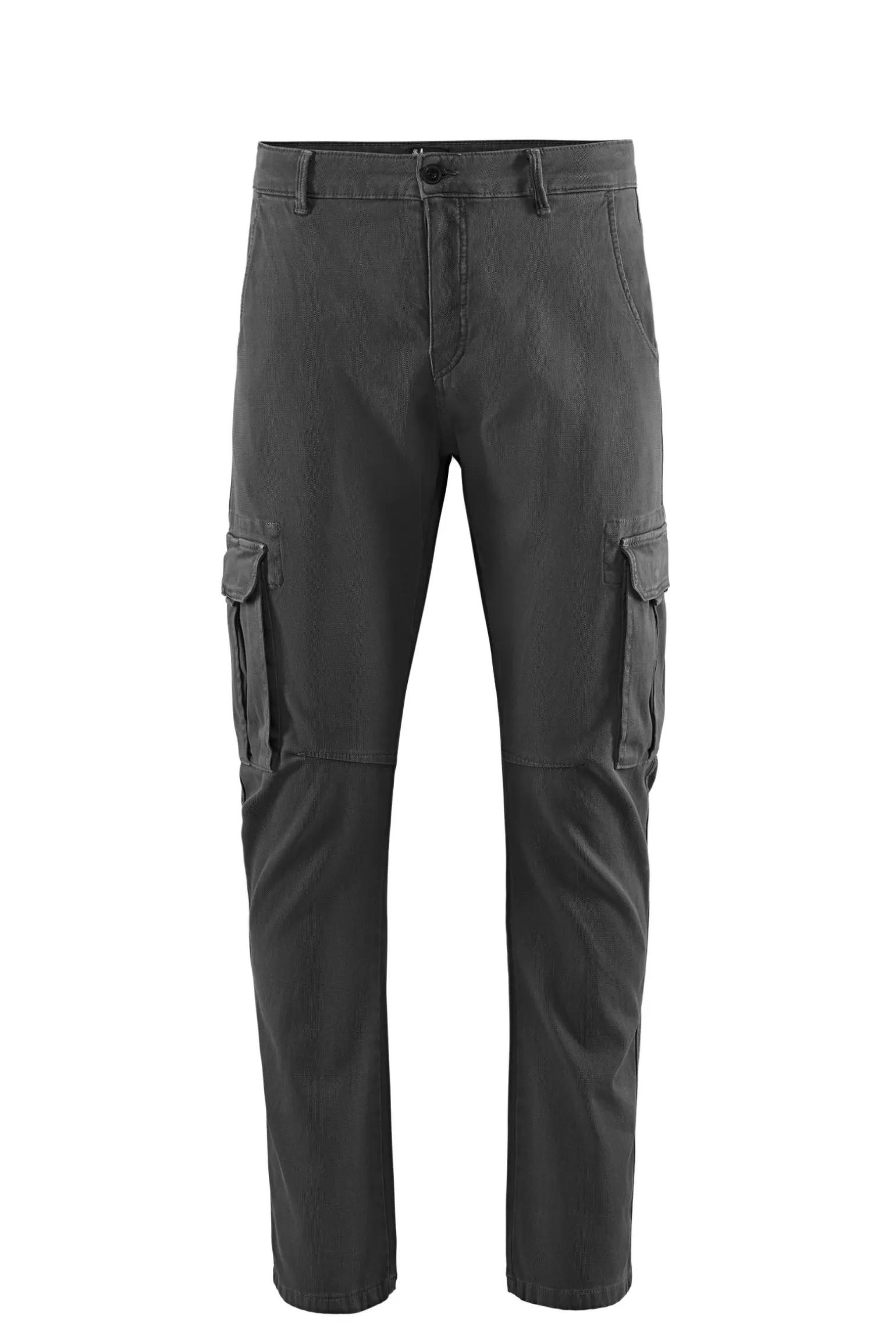 Uomo Bomboogie Pantaloni Cargo In Piquet Di Cotone Stretch