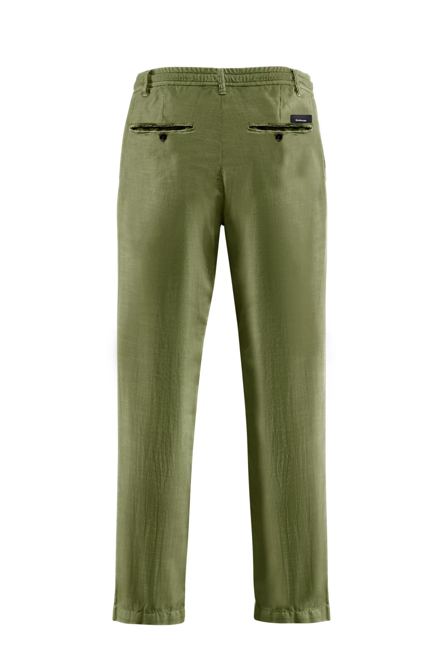 Uomo Bomboogie Pantaloni Chino Con Elastico E Cordino In Vita