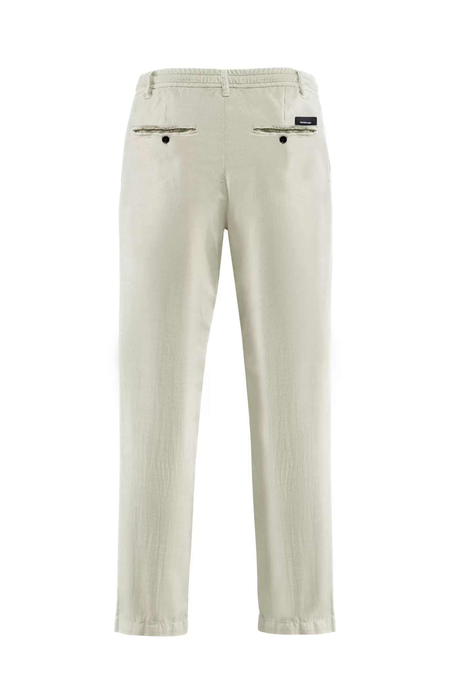 Uomo Bomboogie Pantaloni Chino Con Elastico E Cordino In Vita