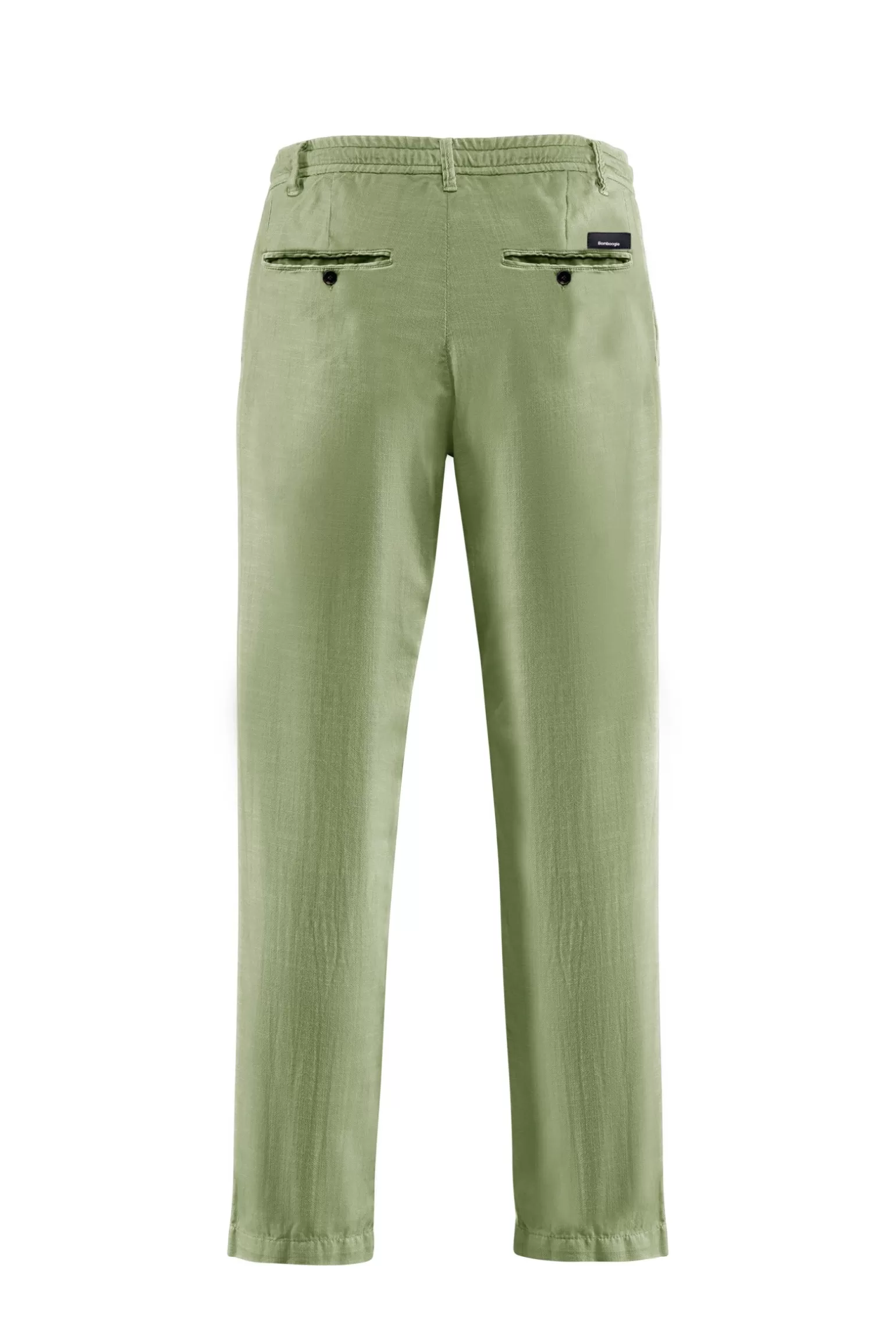 Uomo Bomboogie Pantaloni Chino Con Elastico E Cordino In Vita