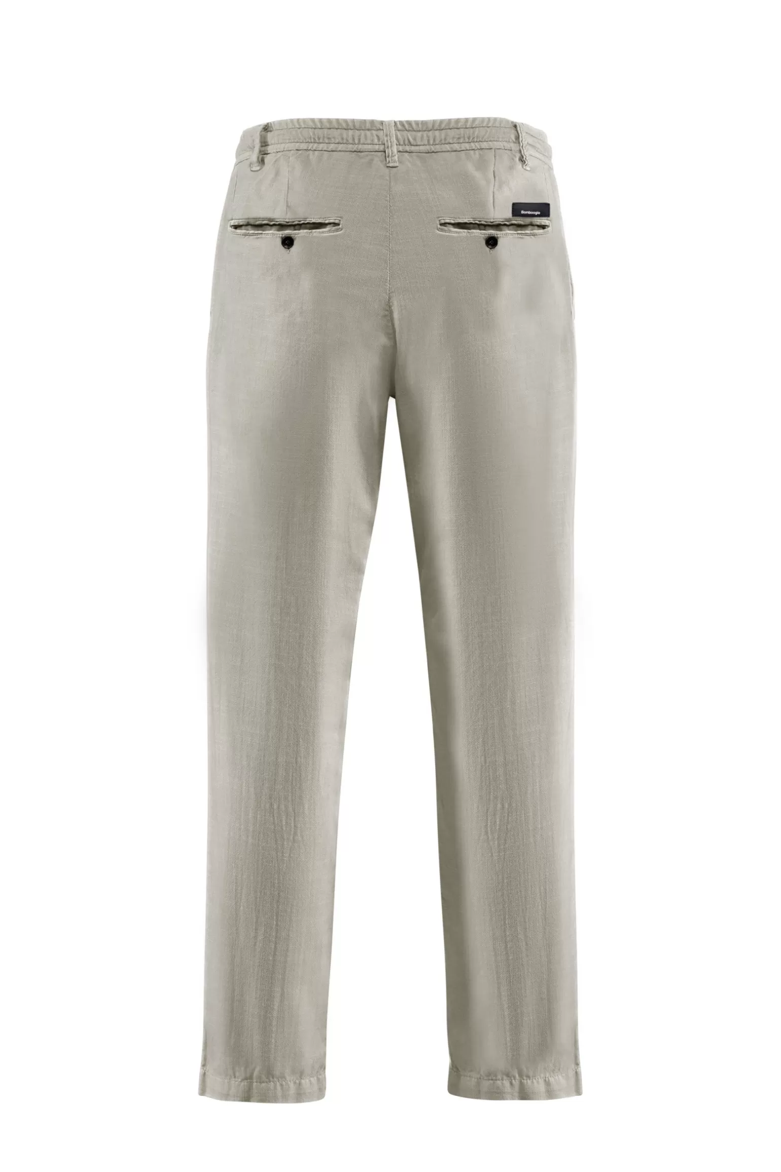 Uomo Bomboogie Pantaloni Chino Con Elastico E Cordino In Vita