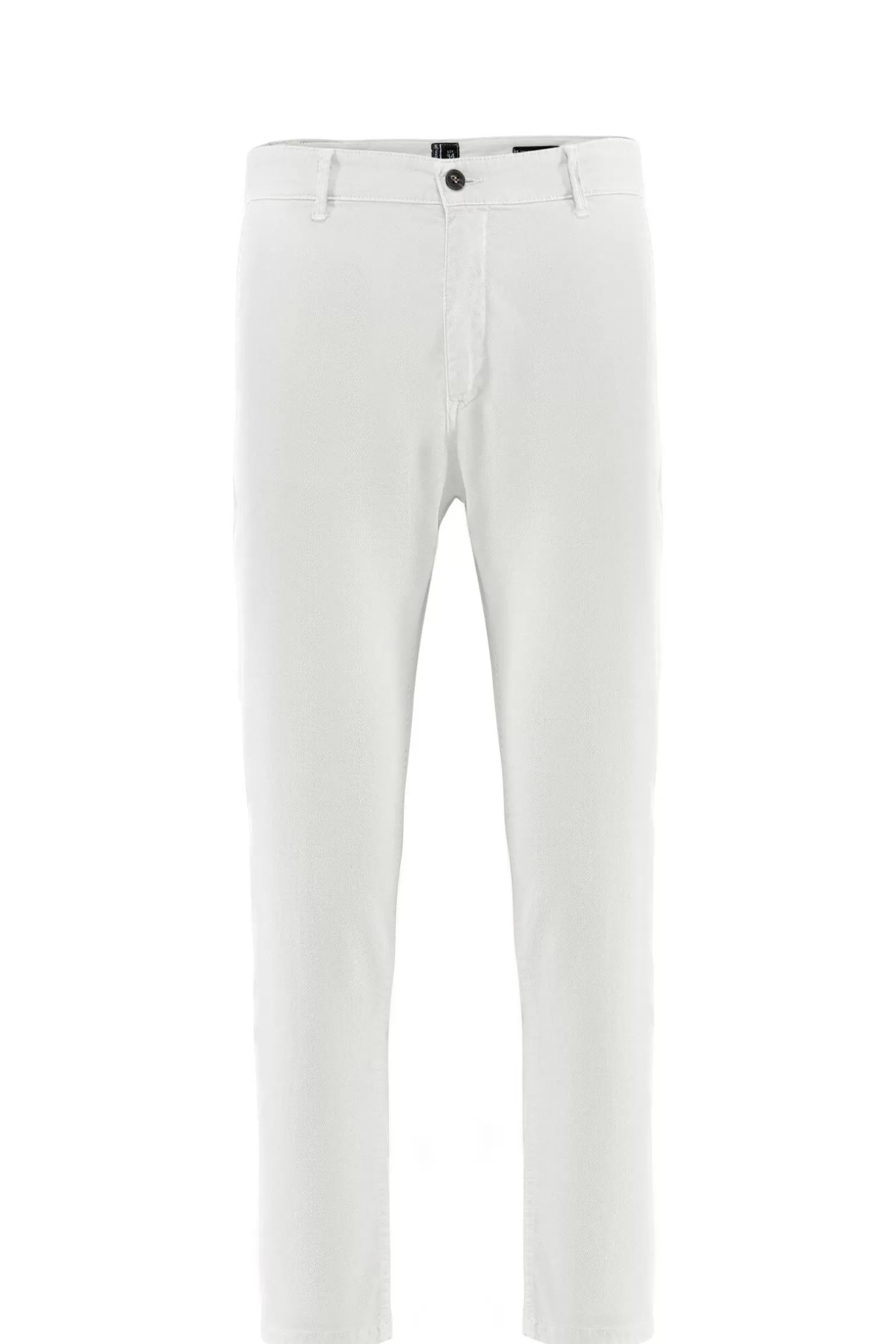 Uomo Bomboogie Pantaloni Chino In Piquet Di Cotone Stretch