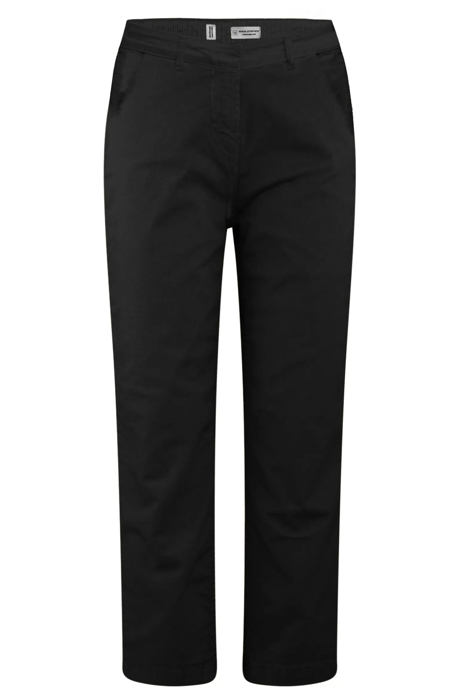 Donna Bomboogie Pantaloni Chino In Raso Di Cotone Stretch Pesante