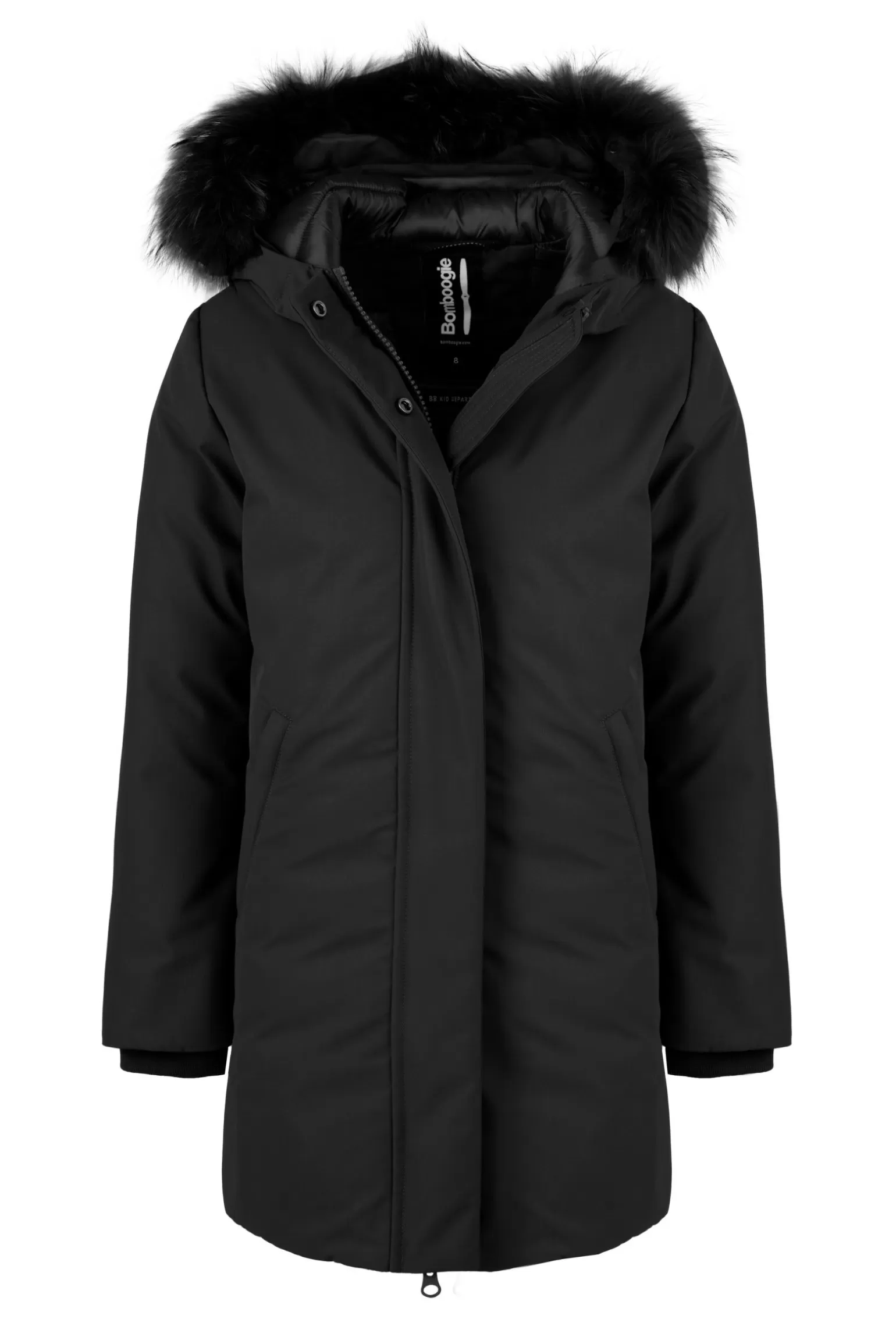 Bambino Bomboogie Parka Bambina Cappuccio Con Pelo