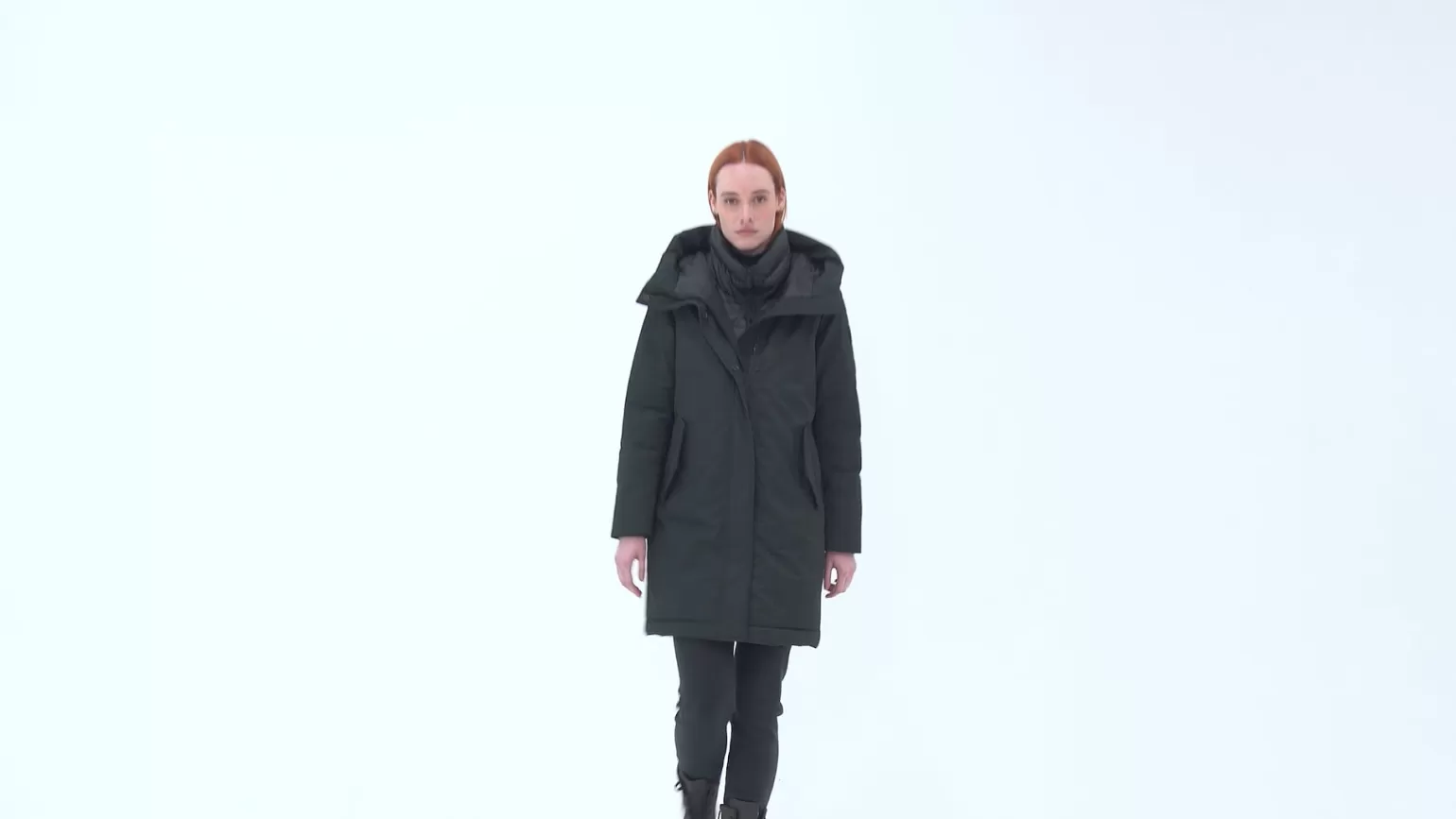 Donna Bomboogie Parka Con Doppio Collo