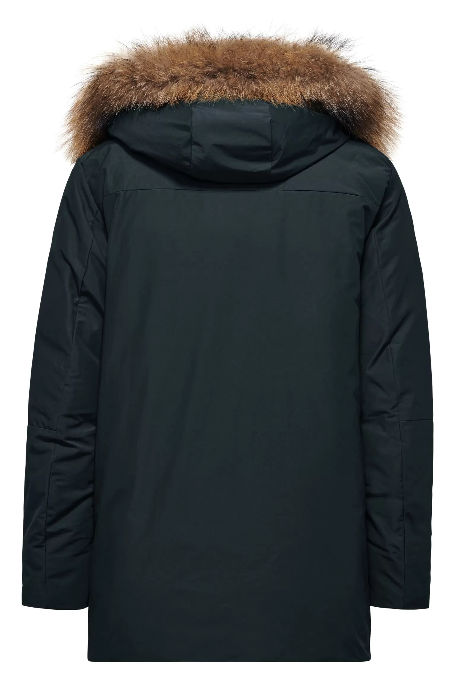 Uomo Bomboogie Parka Imbottitura Riciclata Con Bordo Cappuccio In Vera Pelliccia