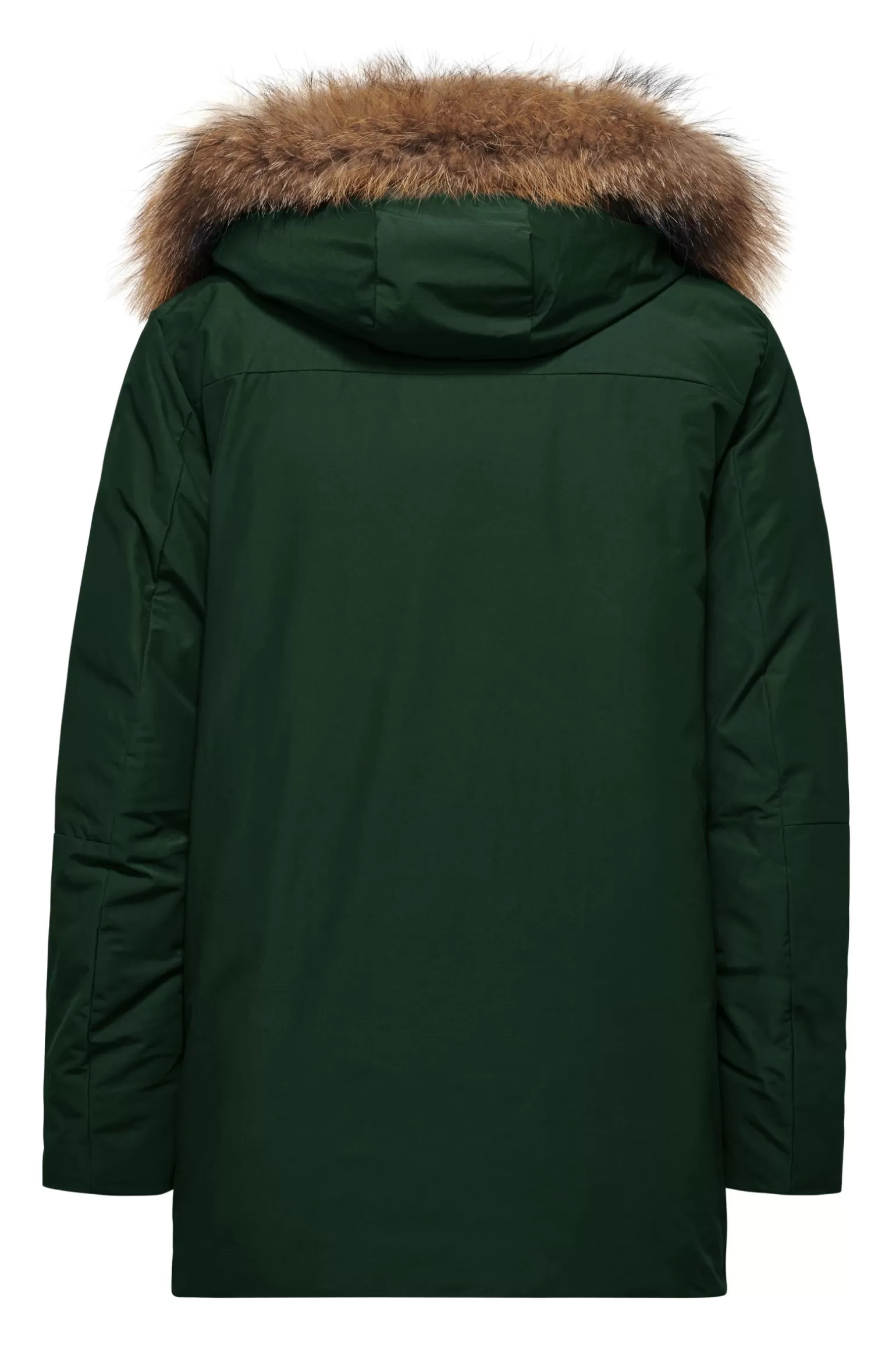 Uomo Bomboogie Parka Imbottitura Riciclata Con Bordo Cappuccio In Vera Pelliccia
