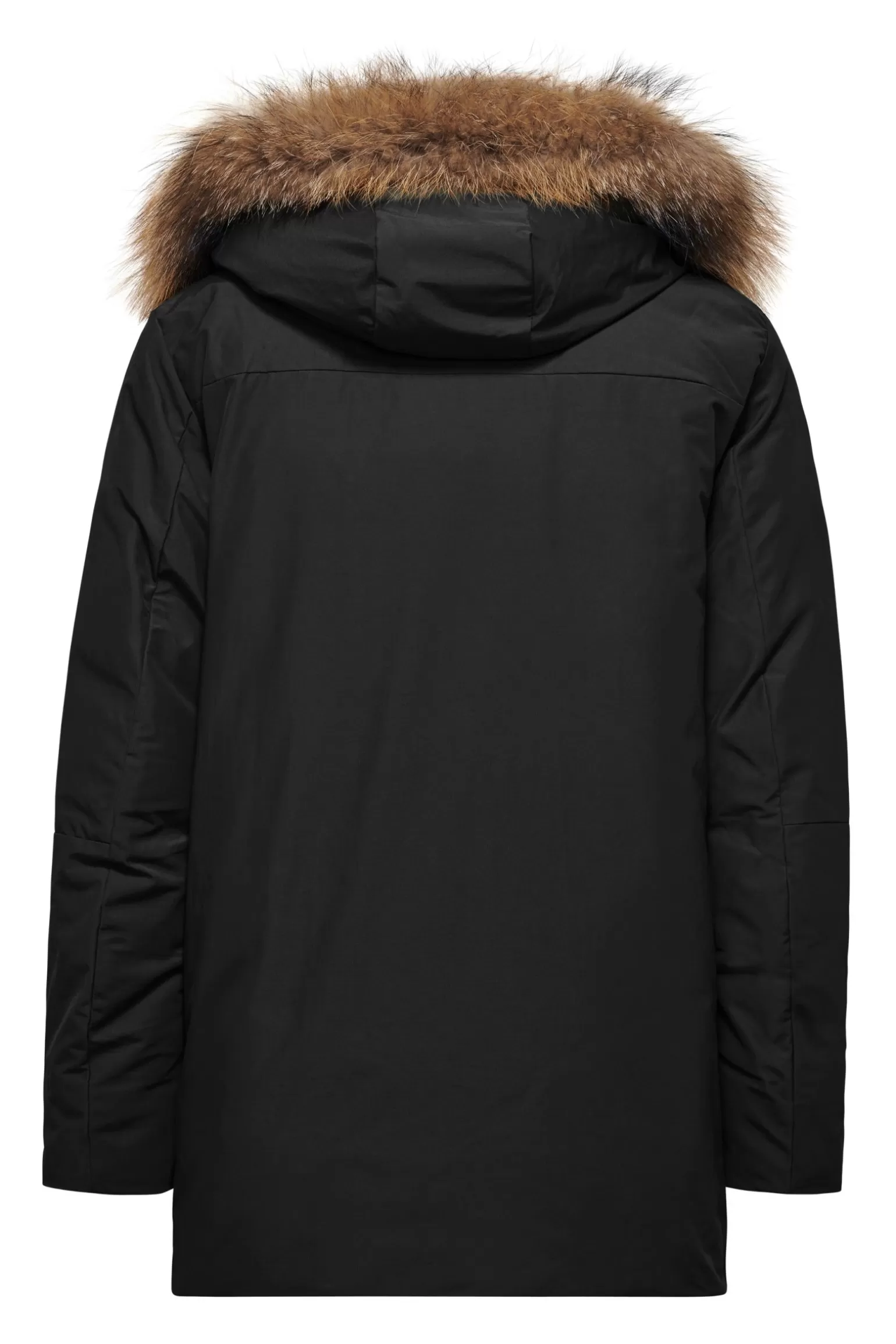 Uomo Bomboogie Parka Imbottitura Riciclata Con Bordo Cappuccio In Vera Pelliccia