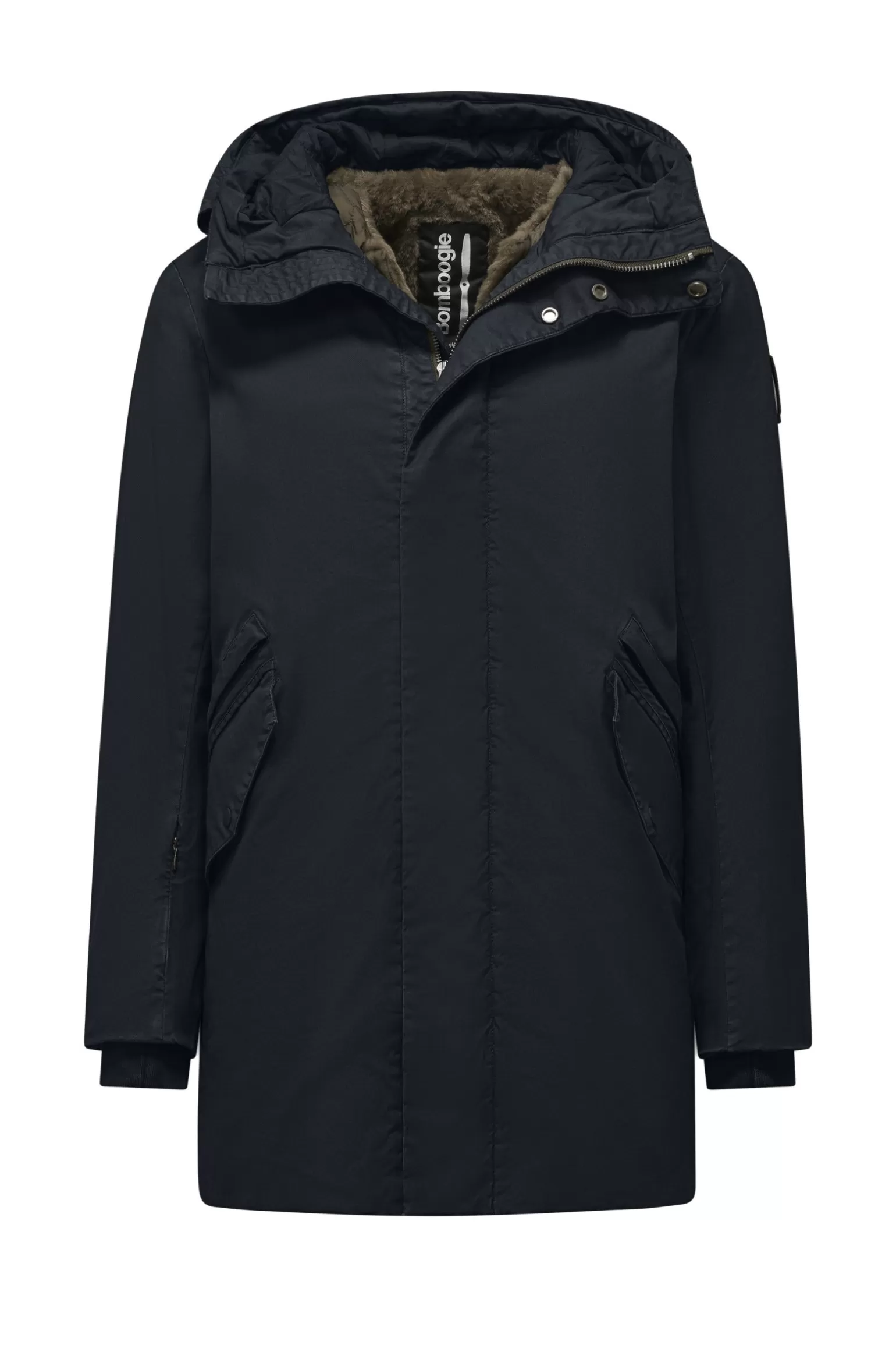 Uomo Bomboogie Parka In Cotone Lavato Con Interno Staccabile