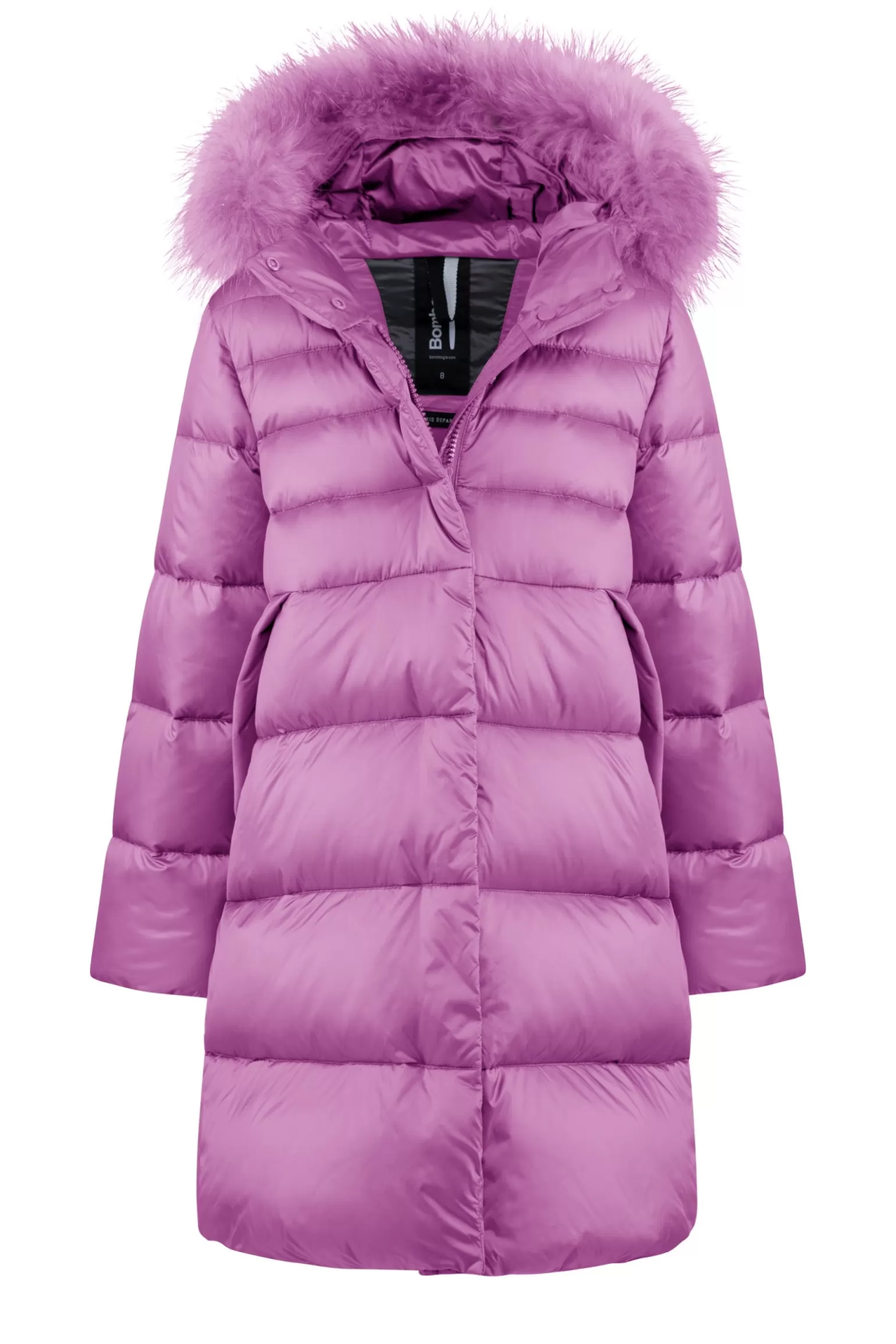 Bambino Bomboogie Piumino Bambina Cappuccio Con Bordo In Pelo Colorato