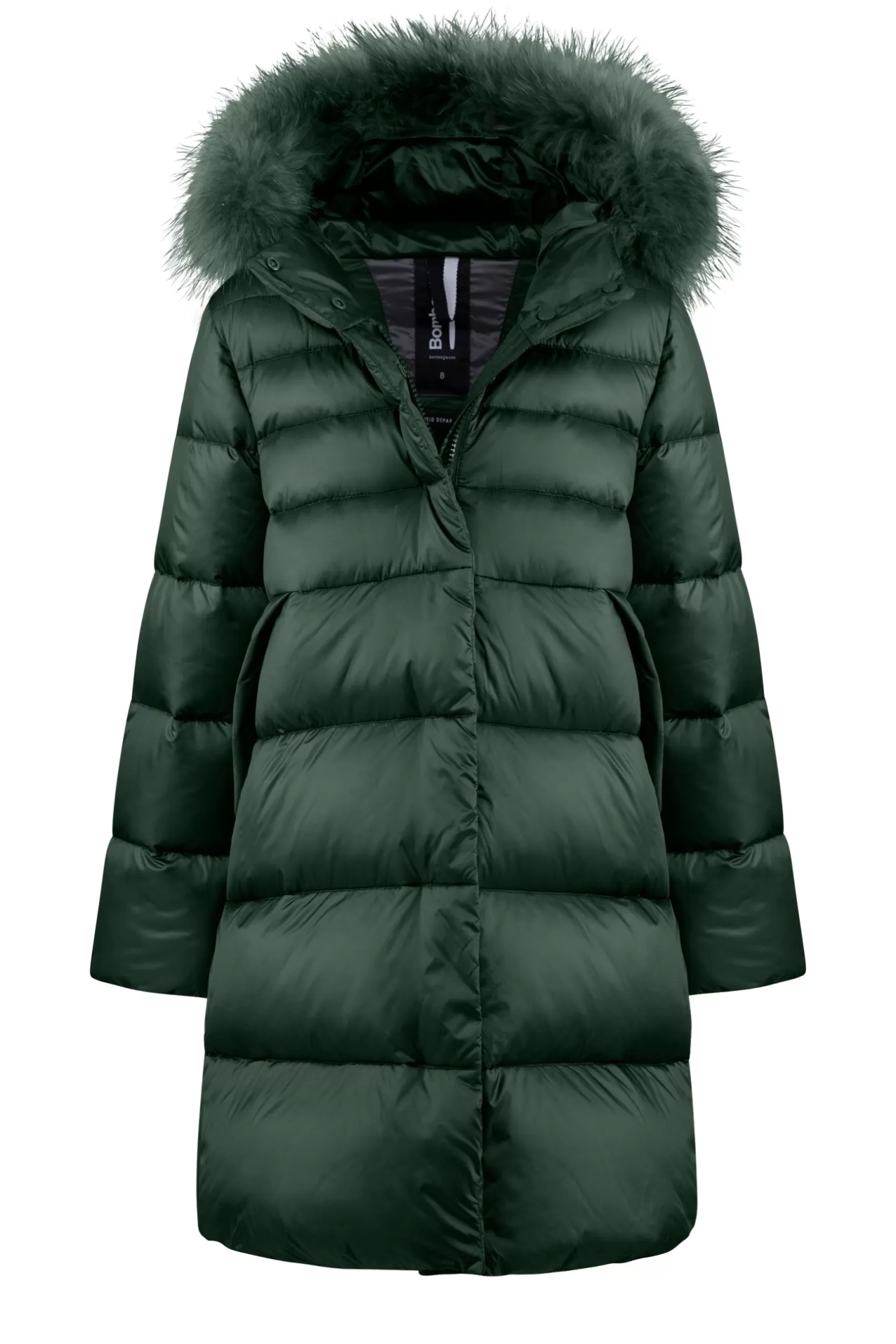 Bambino Bomboogie Piumino Bambina Cappuccio Con Bordo In Pelo Colorato
