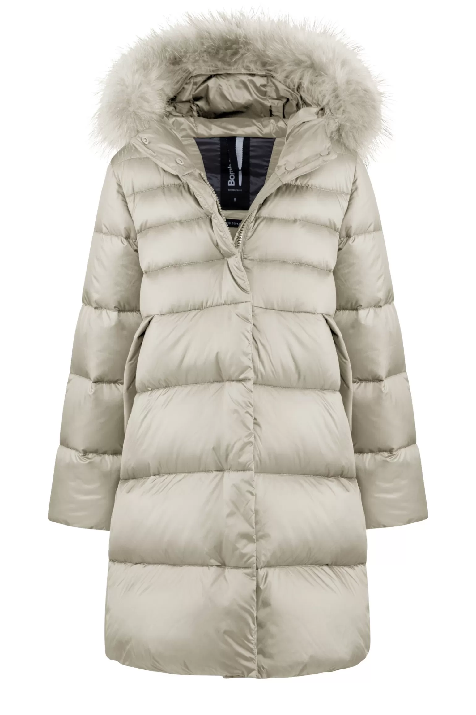 Bambino Bomboogie Piumino Bambina Cappuccio Con Bordo In Pelo Colorato