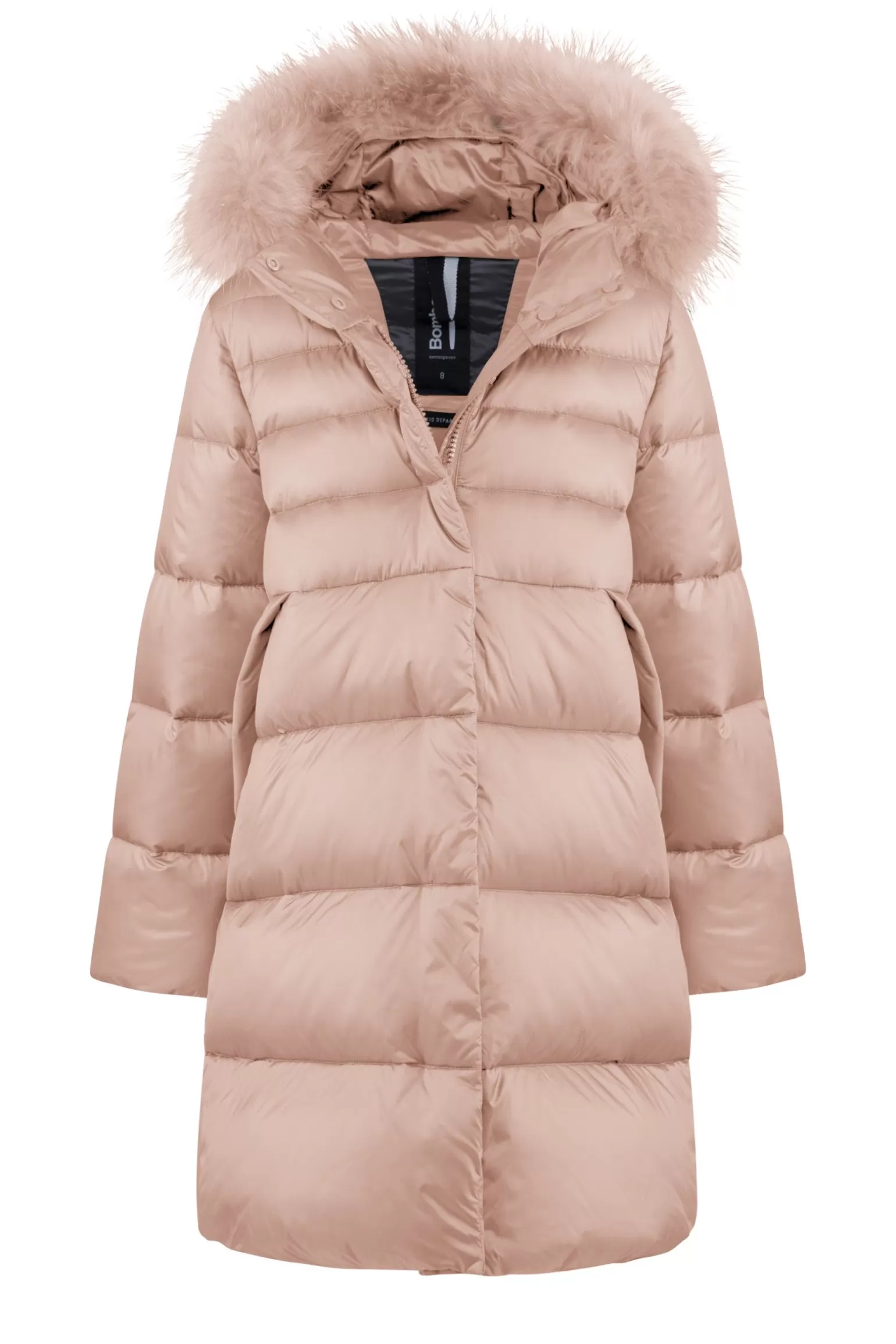 Bambino Bomboogie Piumino Bambina Cappuccio Con Bordo In Pelo Colorato