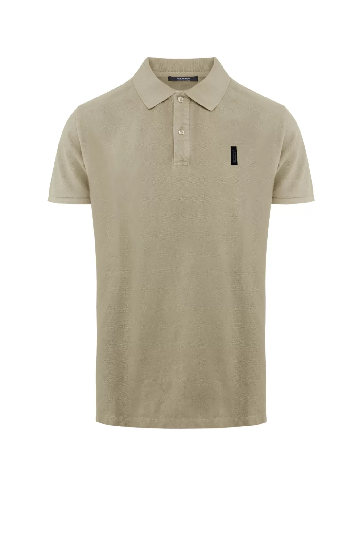 Uomo Bomboogie Polo A Manica Corta In Cotone Piquet Tinto Capo