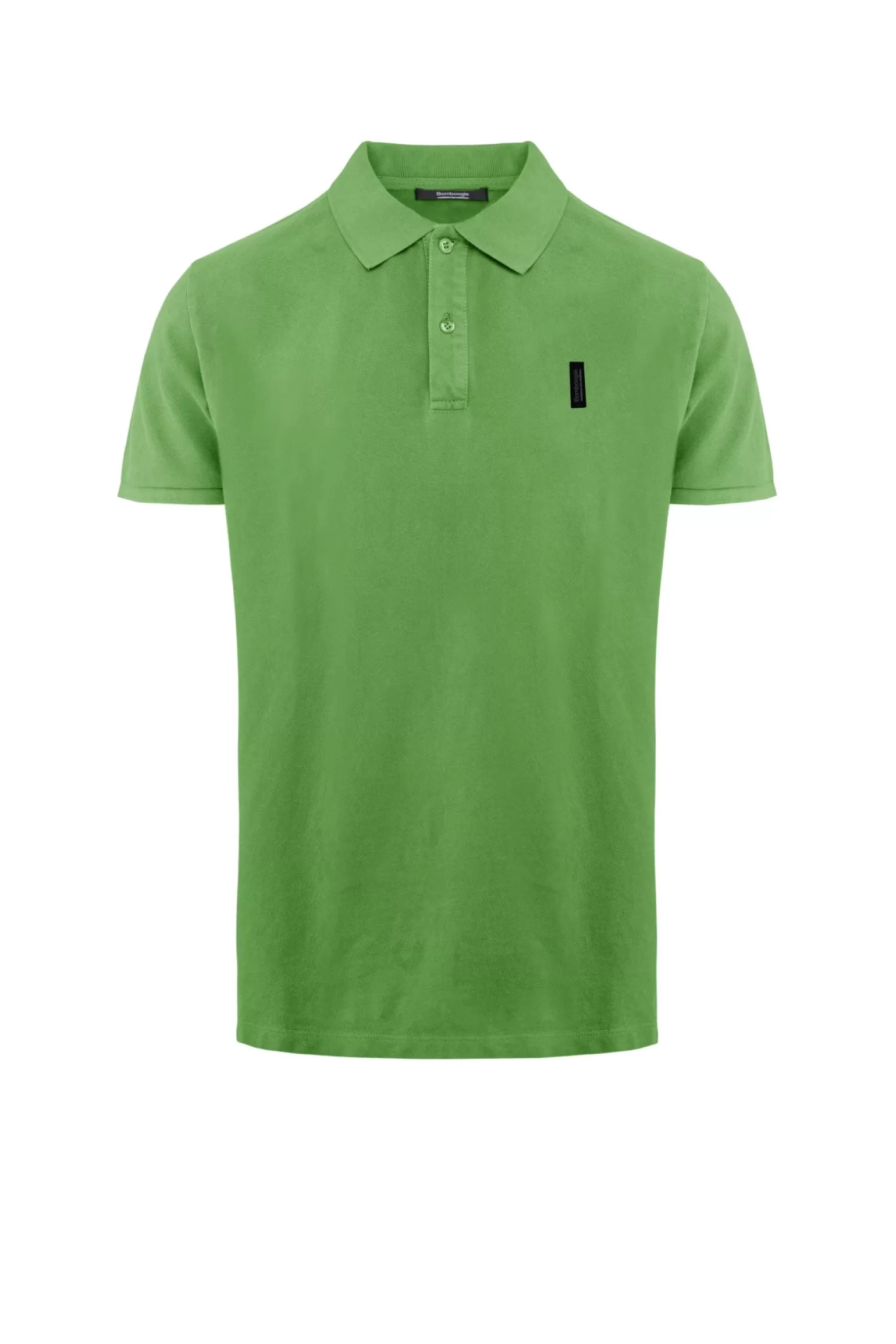 Uomo Bomboogie Polo A Manica Corta In Cotone Piquet Tinto Capo