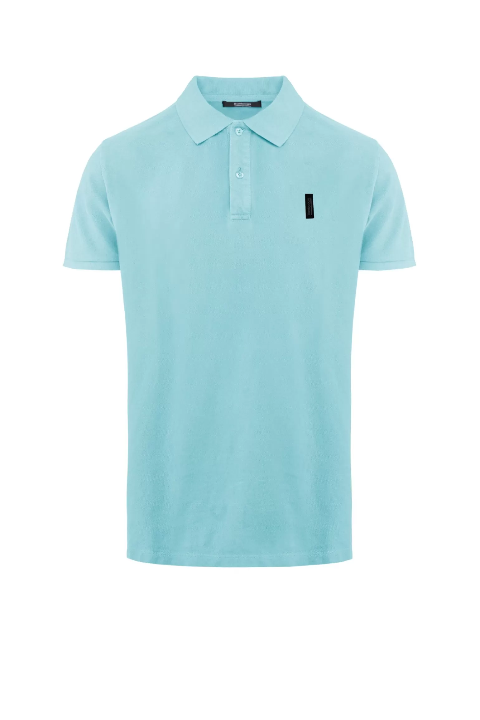Uomo Bomboogie Polo A Manica Corta In Cotone Piquet Tinto Capo