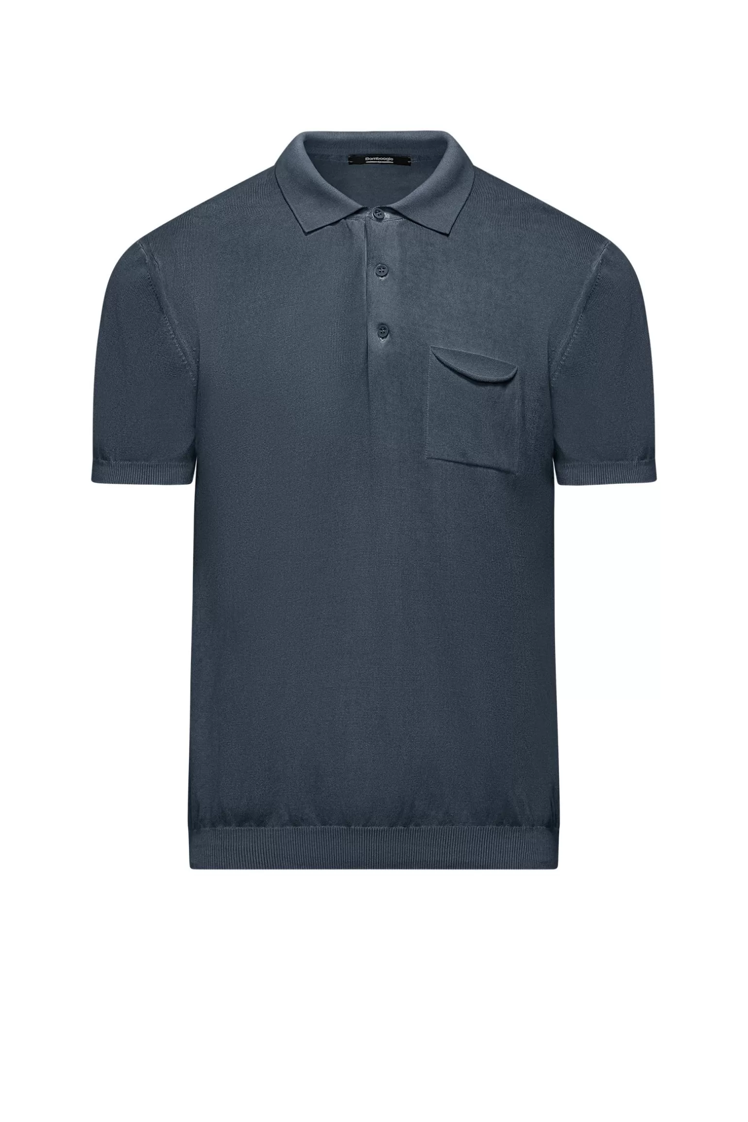 Uomo Bomboogie Polo In Maglia Di Cotone