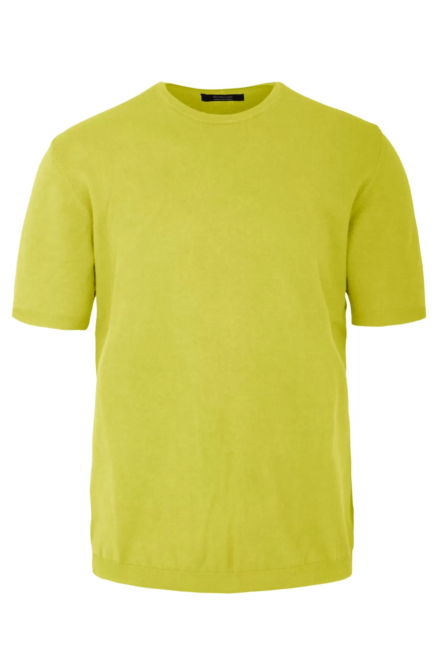 Uomo Bomboogie Pullover Girocollo A Manica Corta In Maglia Rasata Faded