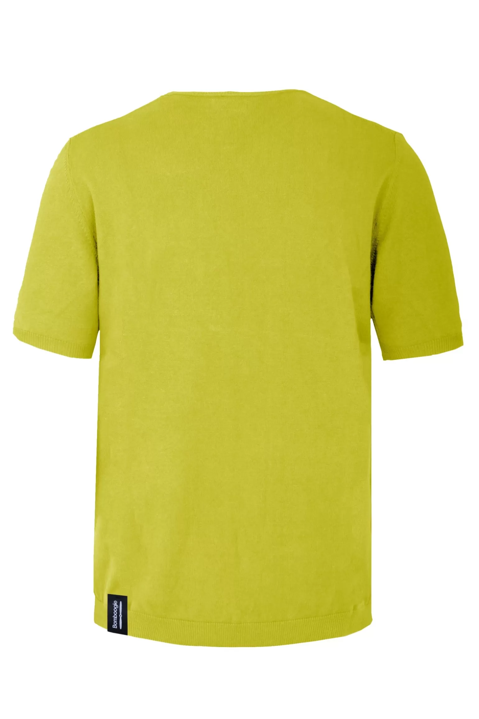 Uomo Bomboogie Pullover Girocollo A Manica Corta In Maglia Rasata Faded