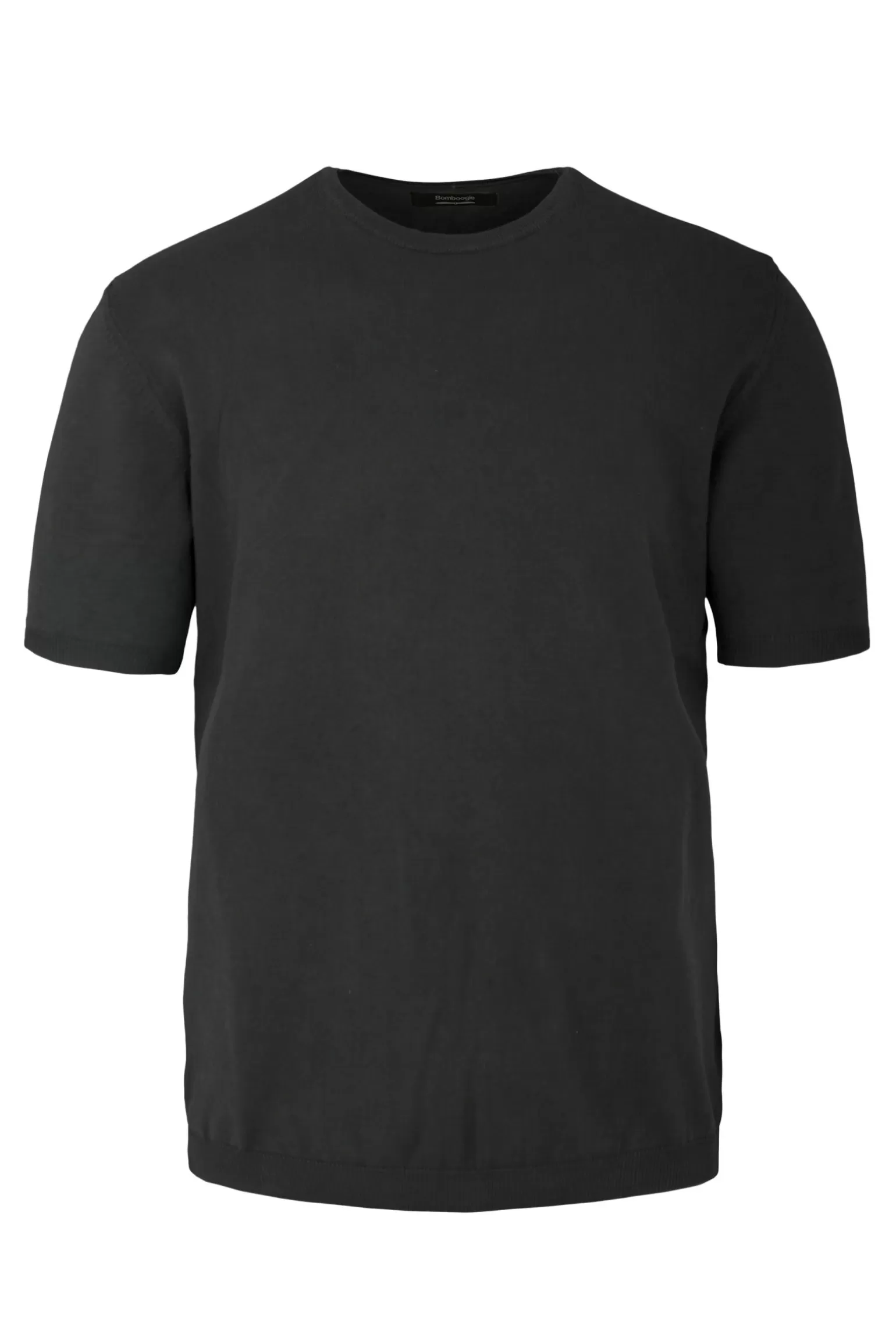 Uomo Bomboogie Pullover Girocollo A Manica Corta In Maglia Rasata Faded