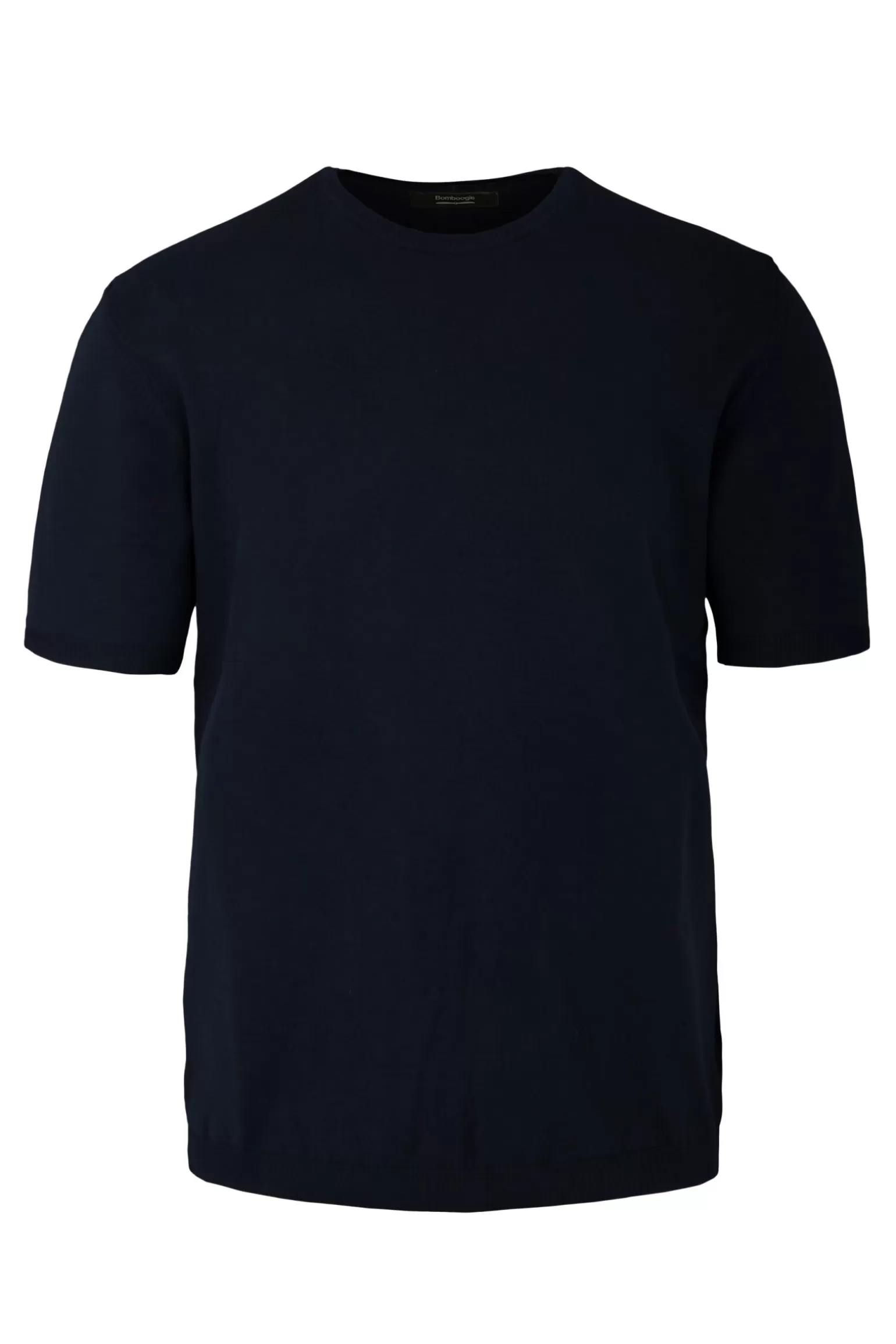 Uomo Bomboogie Pullover Girocollo A Manica Corta In Maglia Rasata Faded