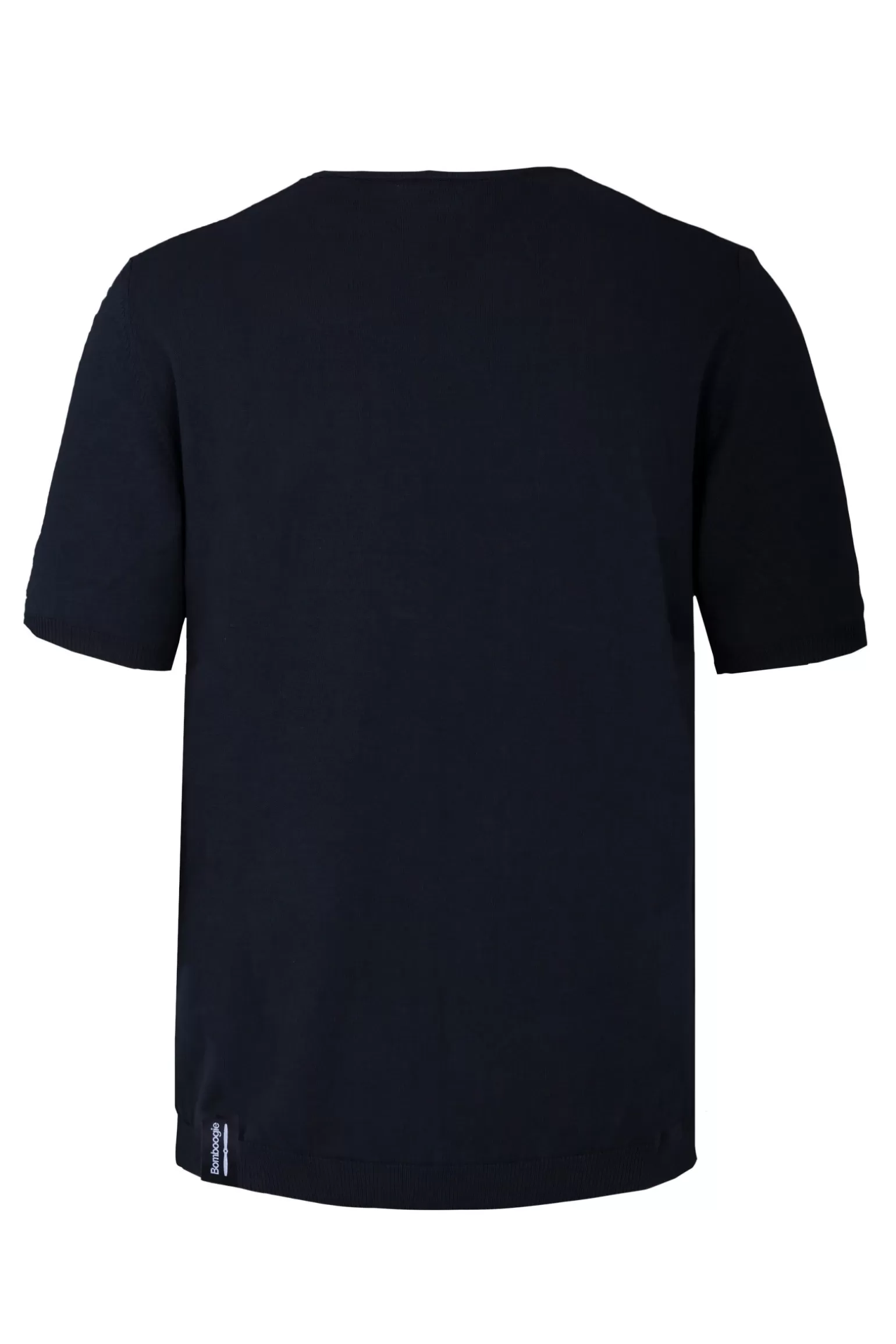 Uomo Bomboogie Pullover Girocollo A Manica Corta In Maglia Rasata Faded