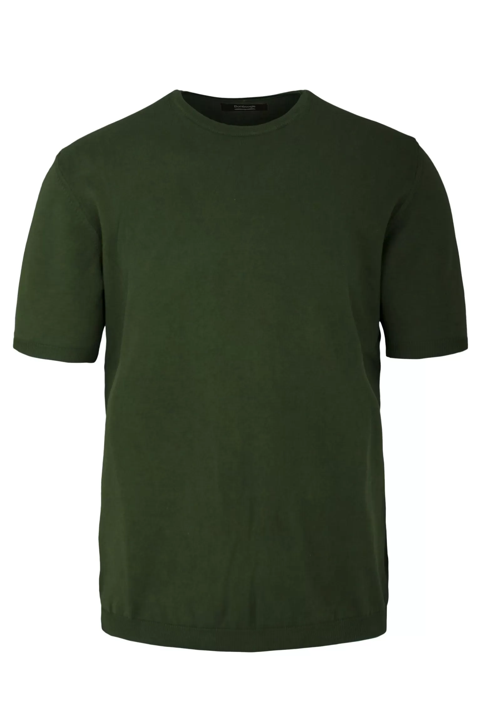 Uomo Bomboogie Pullover Girocollo A Manica Corta In Maglia Rasata Faded