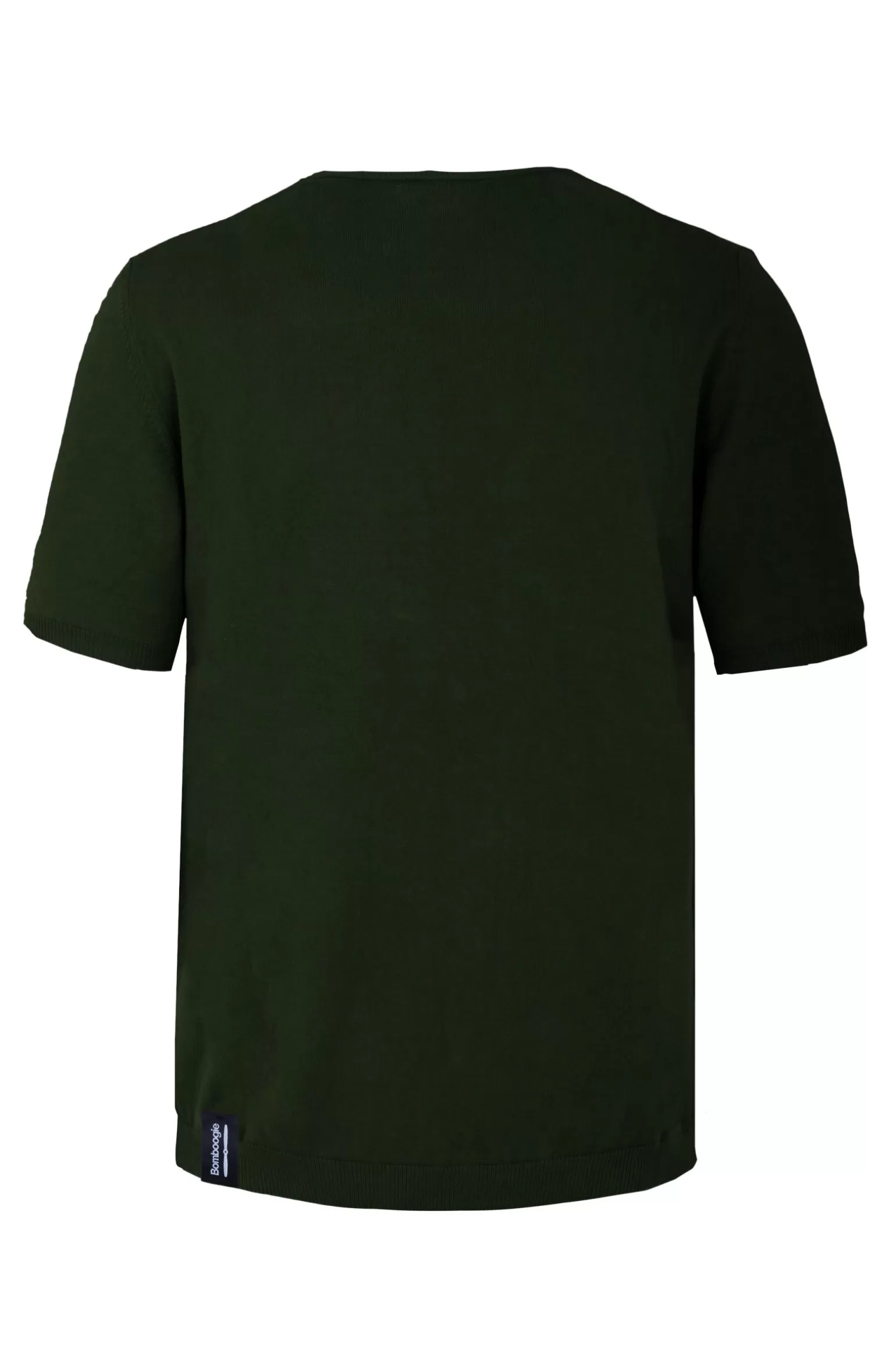 Uomo Bomboogie Pullover Girocollo A Manica Corta In Maglia Rasata Faded