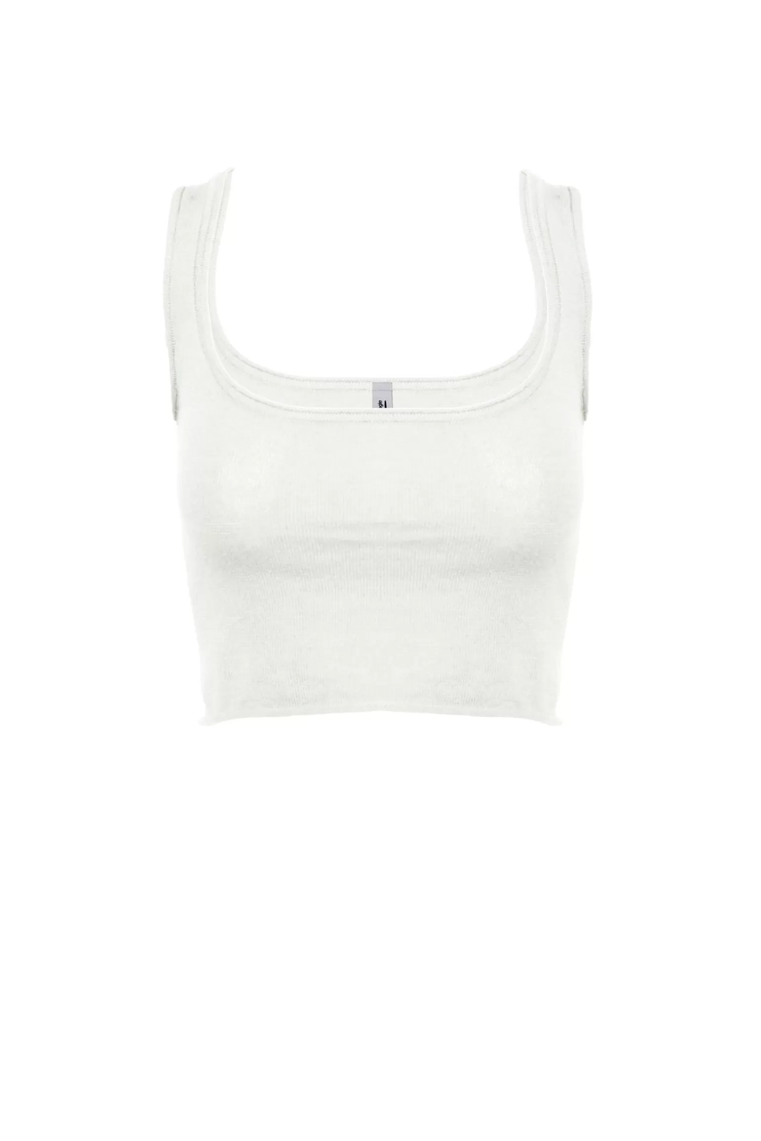 Donna Bomboogie Tank Top In Jersey Di Cotone Misto Lino