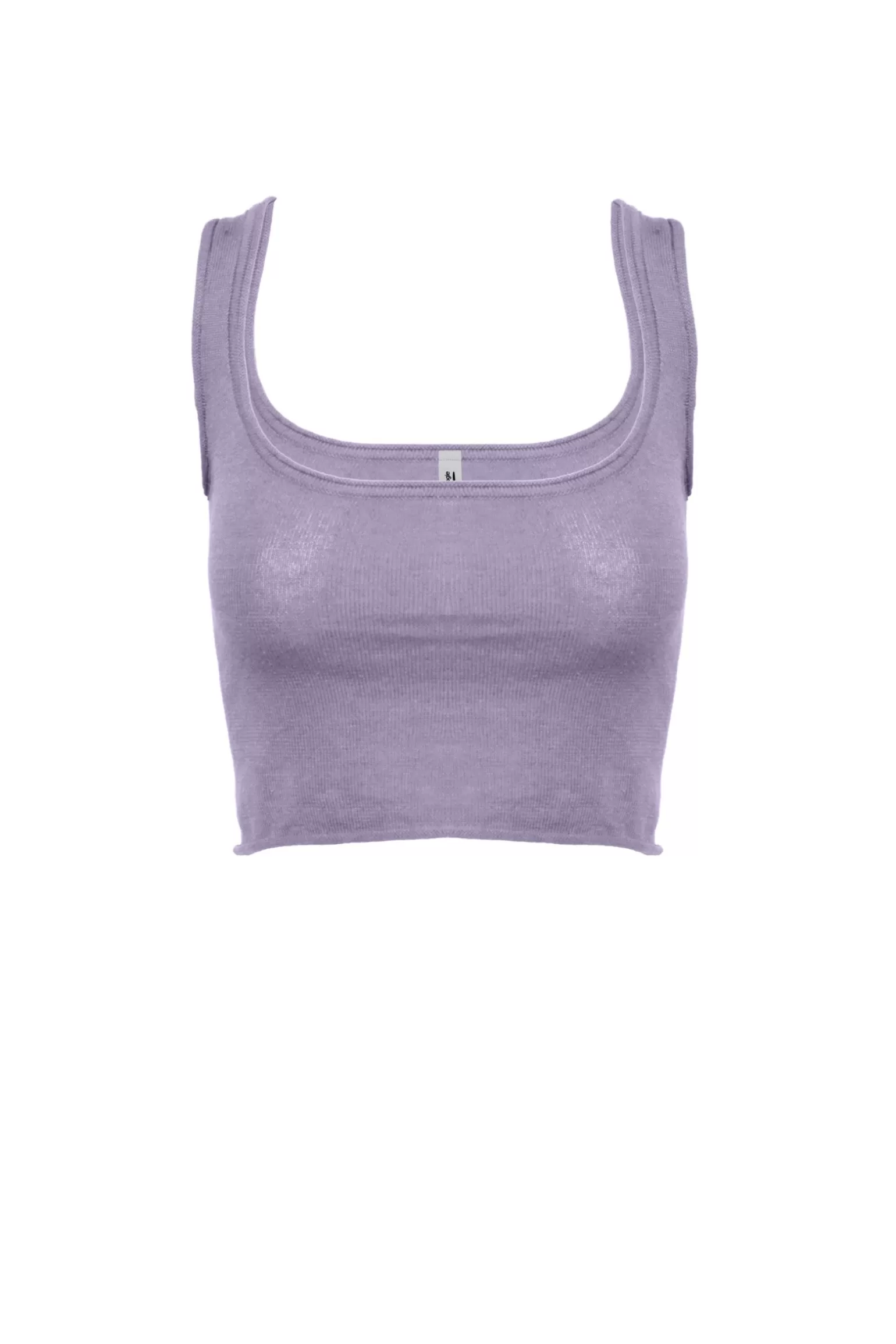 Donna Bomboogie Tank Top In Jersey Di Cotone Misto Lino